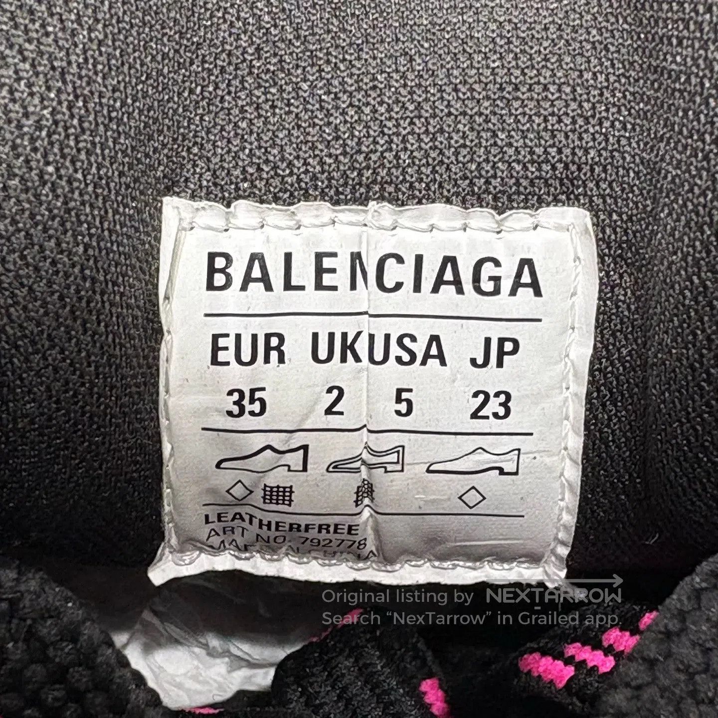 Balenciaga Balenciaga Thick-soled dad shoes in black and pink Size US 4.5 / IT 34.5 - 8 Thumbnail