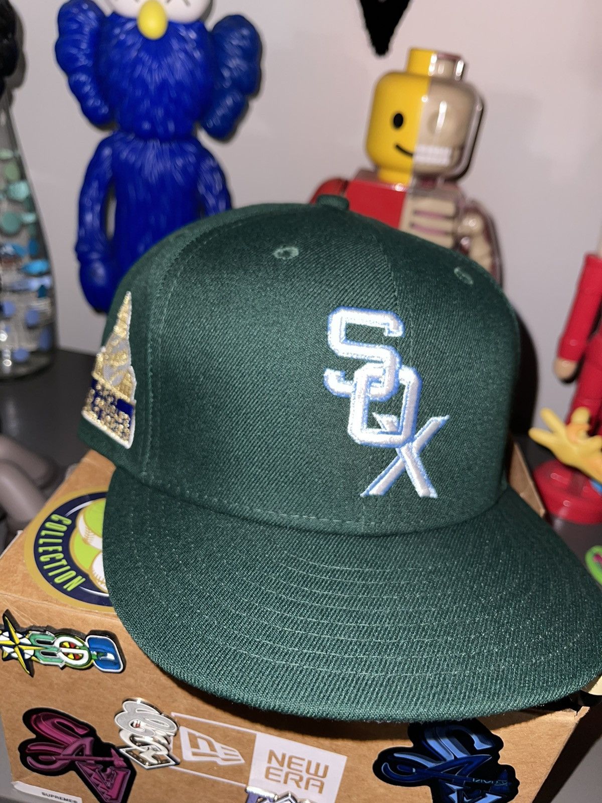 Hat Club × MyFitteds × New Era 7 3/8 Hat Club Wintergreen Chicago White Sox Icy Blue UV Size 38 - 3 Thumbnail