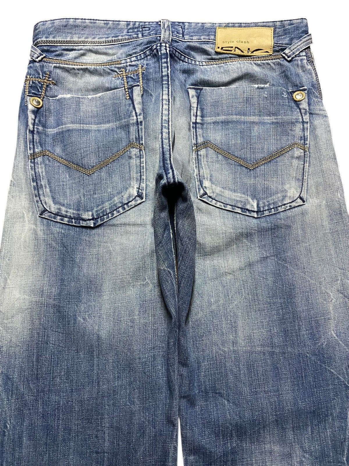 If Six Was Nine Streetwear Y2K Energy Faded Wash Seditionary Loose Jeans Size US 30 / EU 46 - 4 Thumbnail