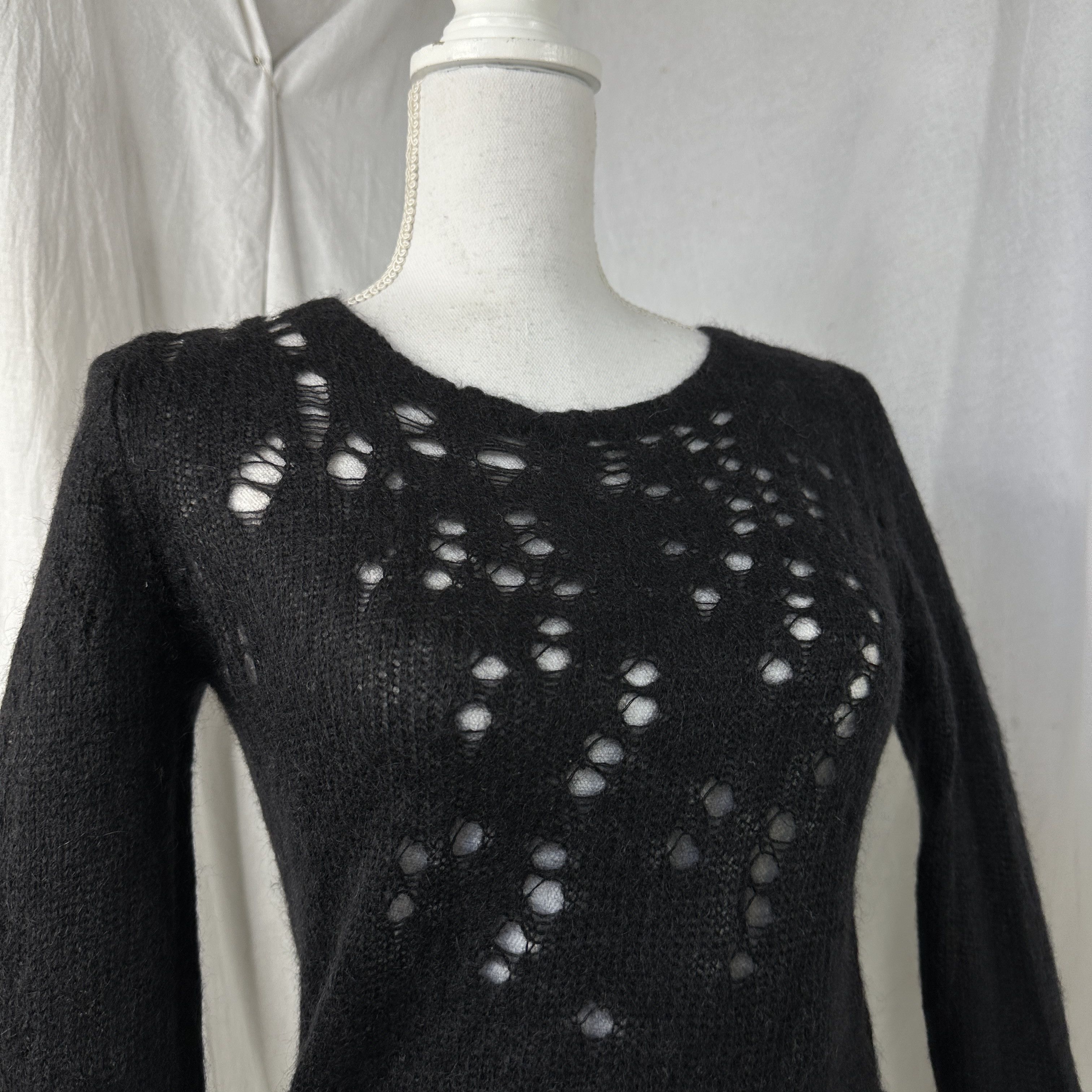Isabel Marant × Vintage Vintage Y2K Opium Isabel Marant Mohair Distressed Sweater Size S / US 4 / IT 40 - 7 Thumbnail