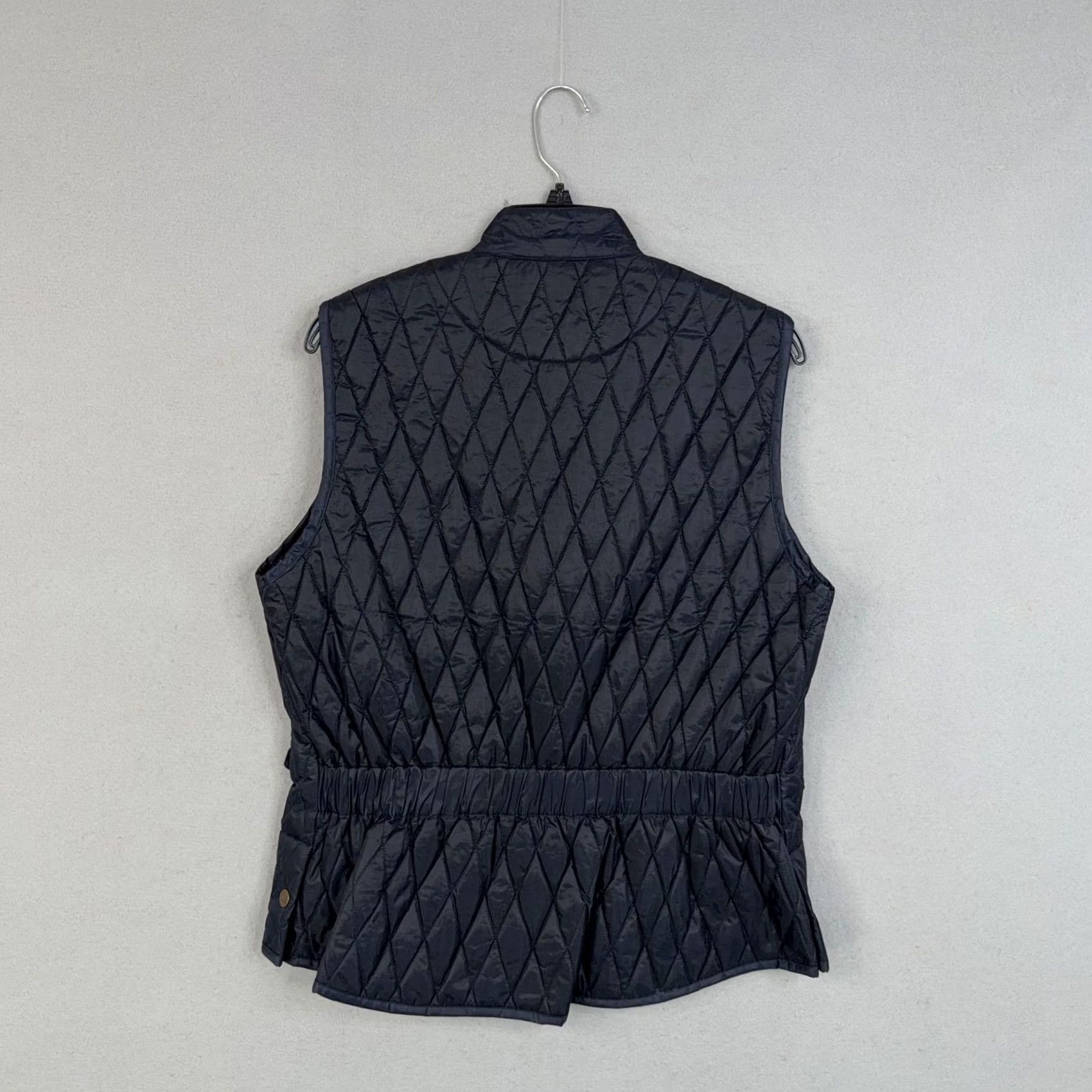 Vintage Ovation Vest Womens Large Blue Quilted Snap Front Equestrian Outdoor Gilet Size L / US 10 / IT 46 - 7 Thumbnail