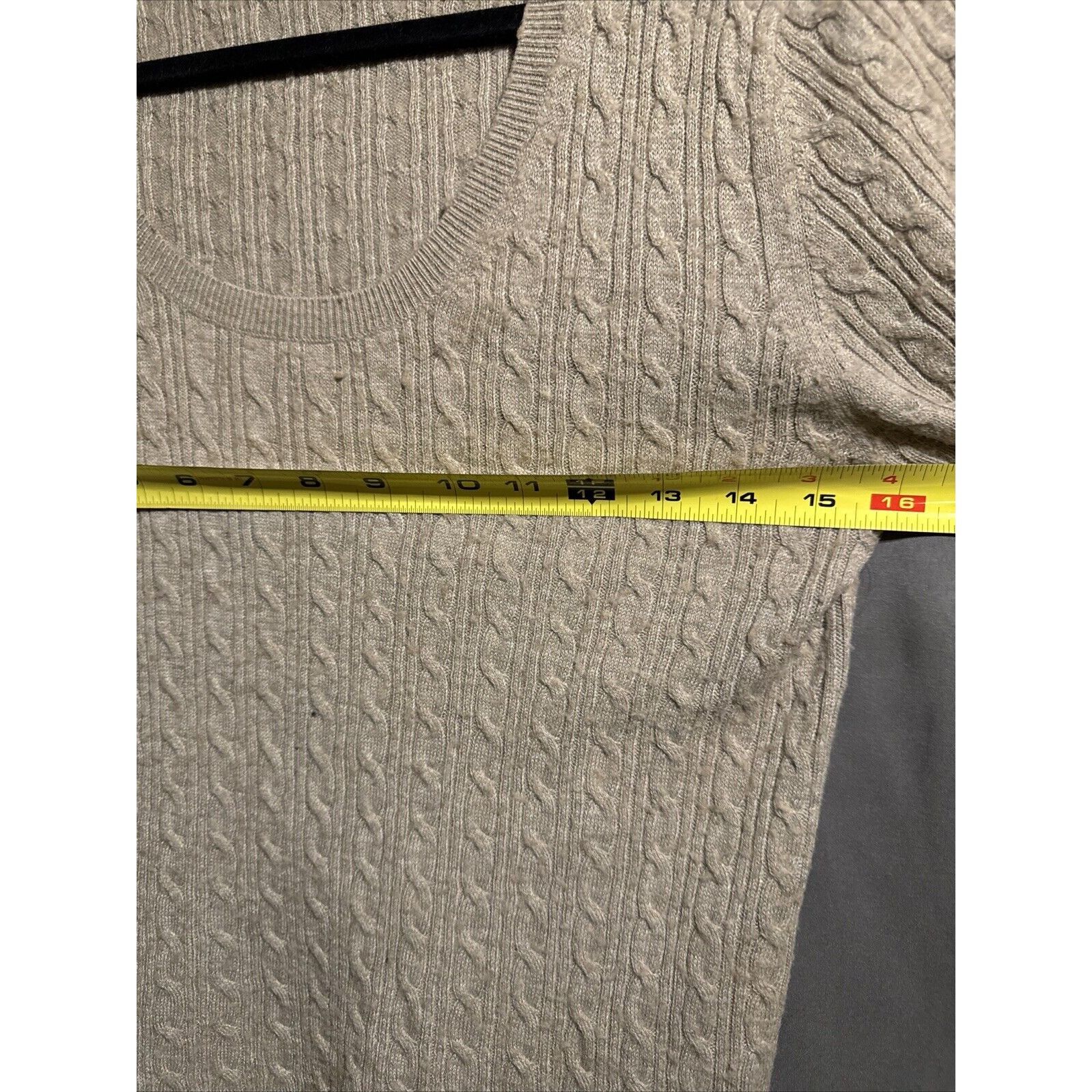 Uniqlo Uniqlo Cable Knit Womens Sweater Blend Medium Beige Scoop Ne Size M / US 6-8 / IT 42-44 - 10 Thumbnail