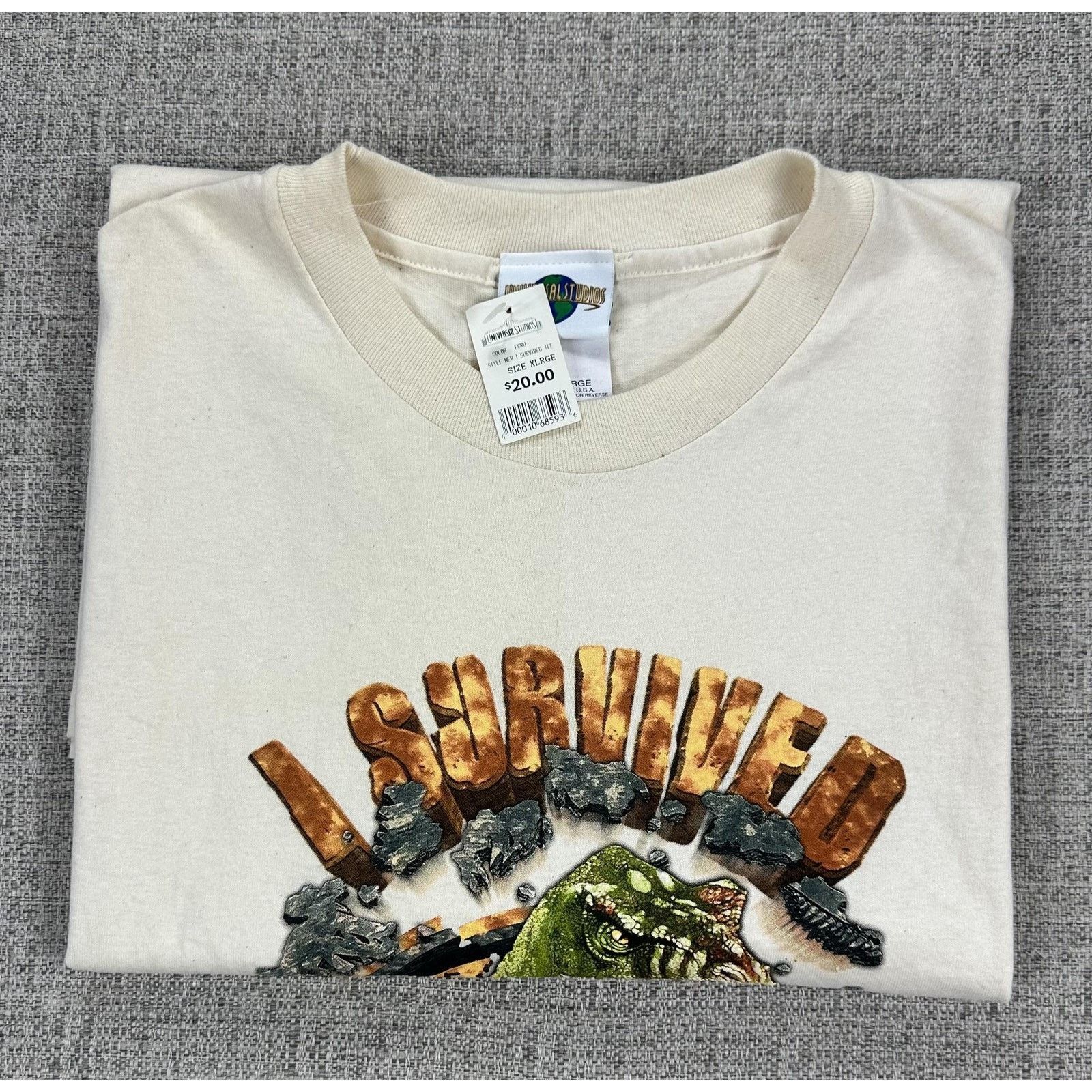 Universal Studios Jurassic Park Ride Shirt Sz XL Puffer Universal Studios USA Size US XL / EU 56 / 4 - 12 Thumbnail