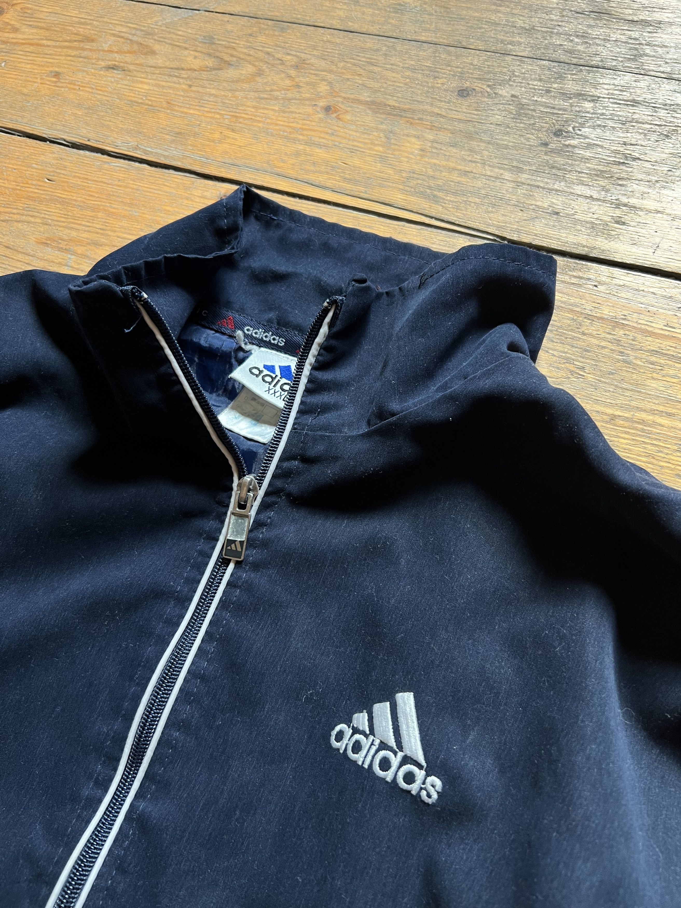 Other Adidas Vintage Coach Velvet Light Coat Jacket 1990s Size US XXL / EU 58 / 5 - 4 Thumbnail