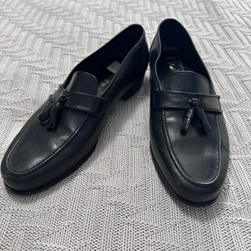 Florsheim Vintage Florsheim Flexibles black leather tassel loafers Size US 10 / EU 43 - 1 Thumbnail