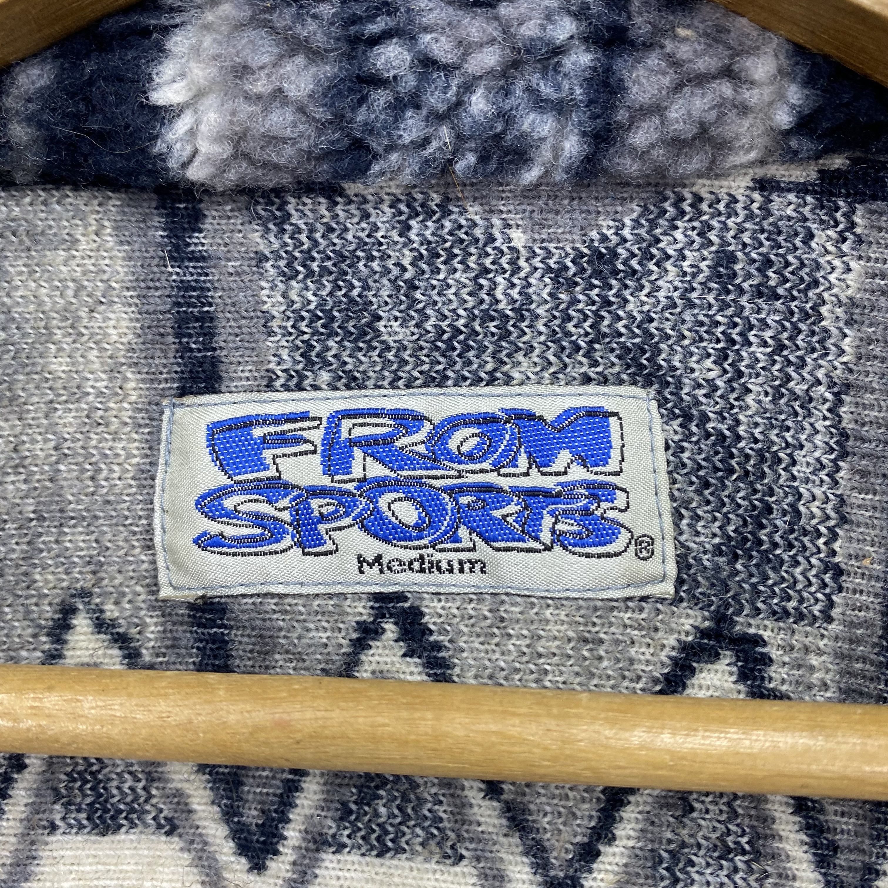 Japanese Brand Vintage From Sport Sweater 90s Fleece Zipper Sweatshirt Size US M / EU 48-50 / 2 - 7 Thumbnail