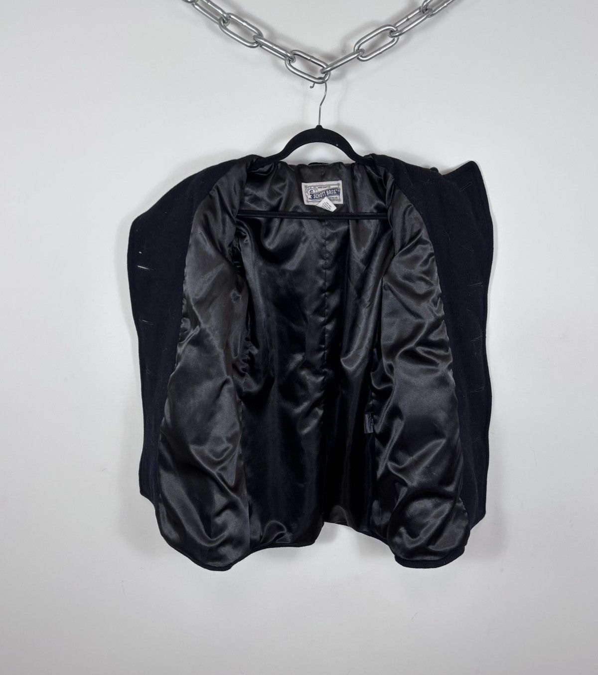 Schott Schott Bros U.S. 754W Women’s Black Wool Blend Peacoat Size S / US 4 / IT 40 - 16 Thumbnail