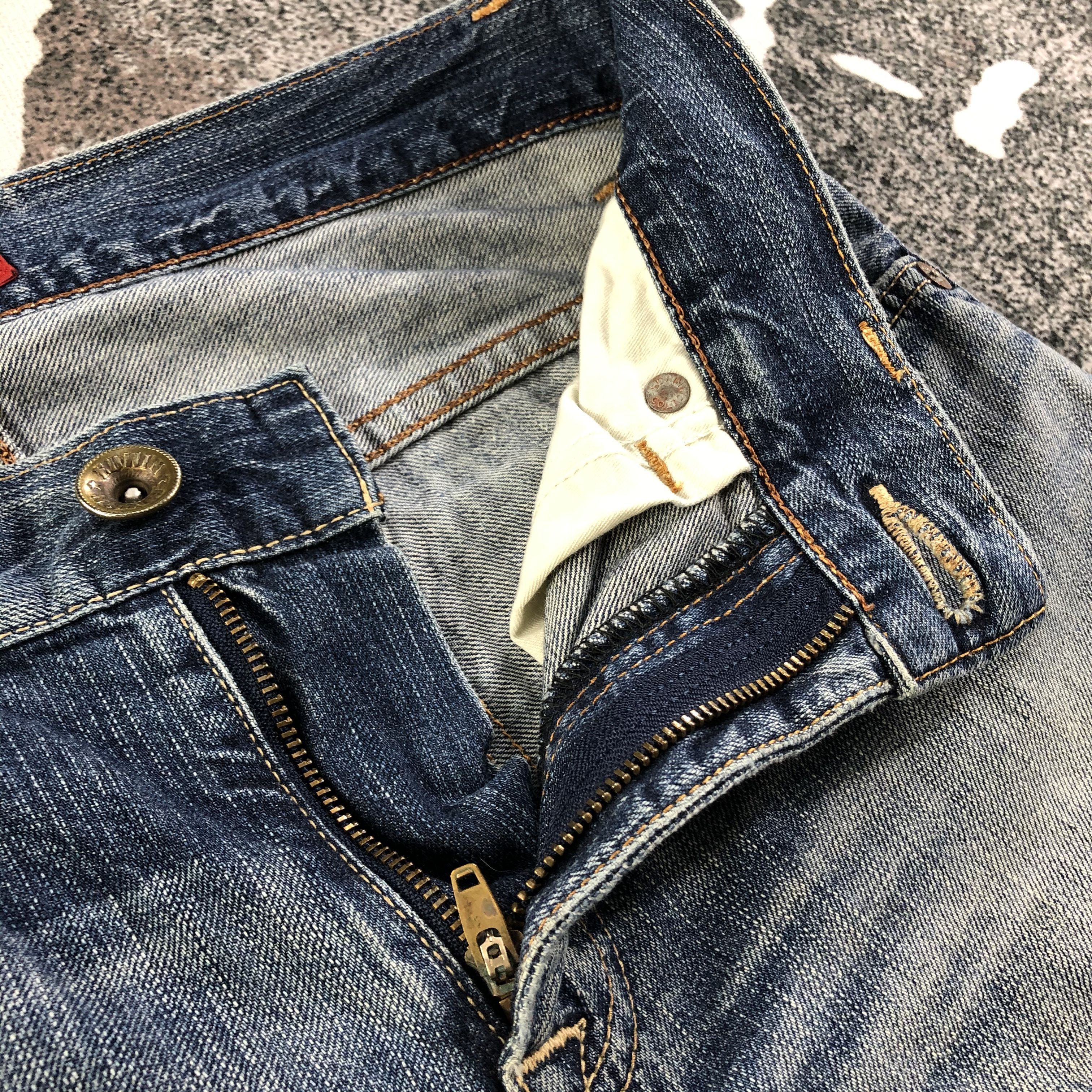 Edwin Edwin XV Jeans Faded Blue Denim KJ1848 Size US 30 / EU 46 - 8 Thumbnail