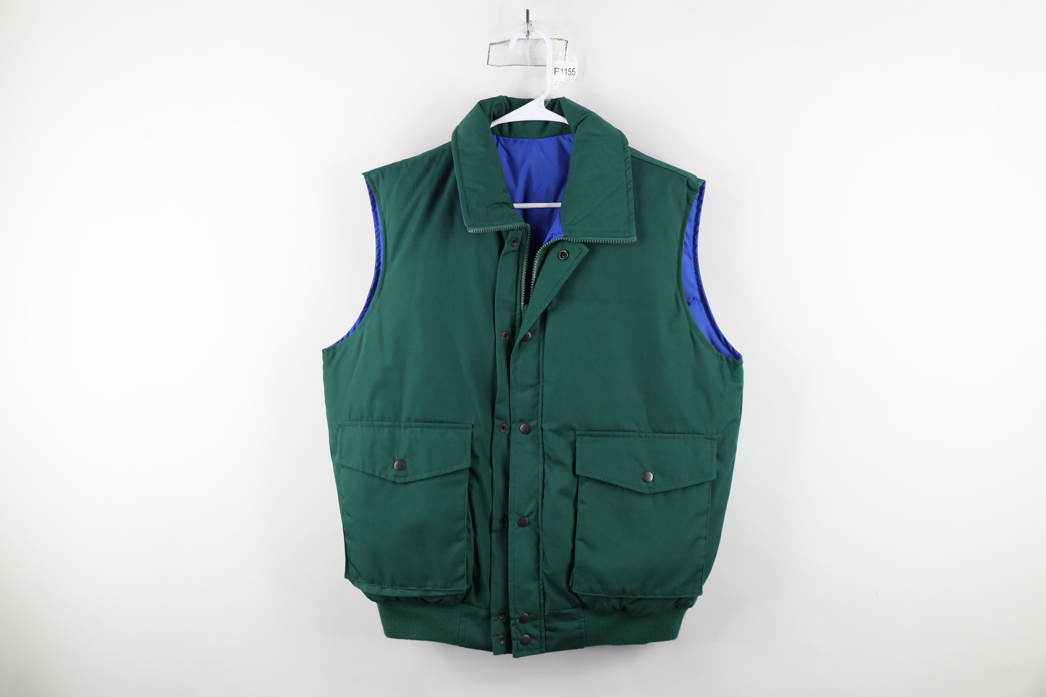 Vintage Vintage 70s Streetwear Insulated Reversible Puffer Jacket Size US L / EU 52-54 / 3 - 1 Thumbnail