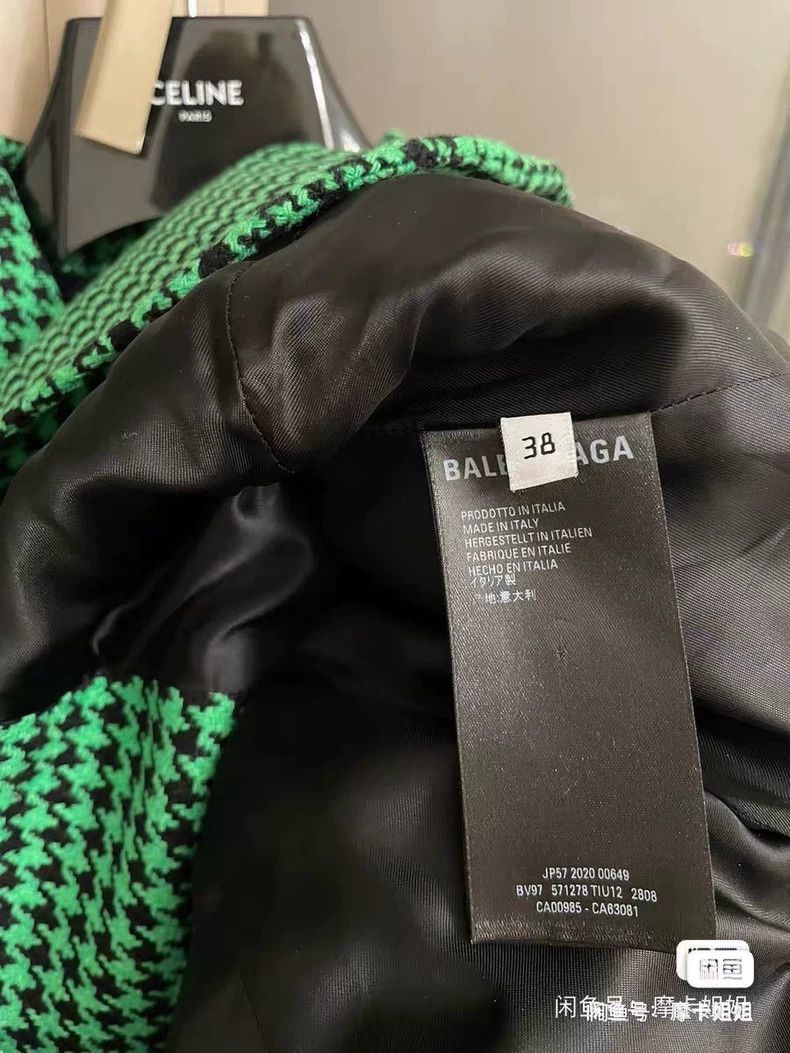 Balenciaga Balenciaga Plaid Hourglass Jacket Size XS / US 0-2 / IT 36-38 - 6 Thumbnail