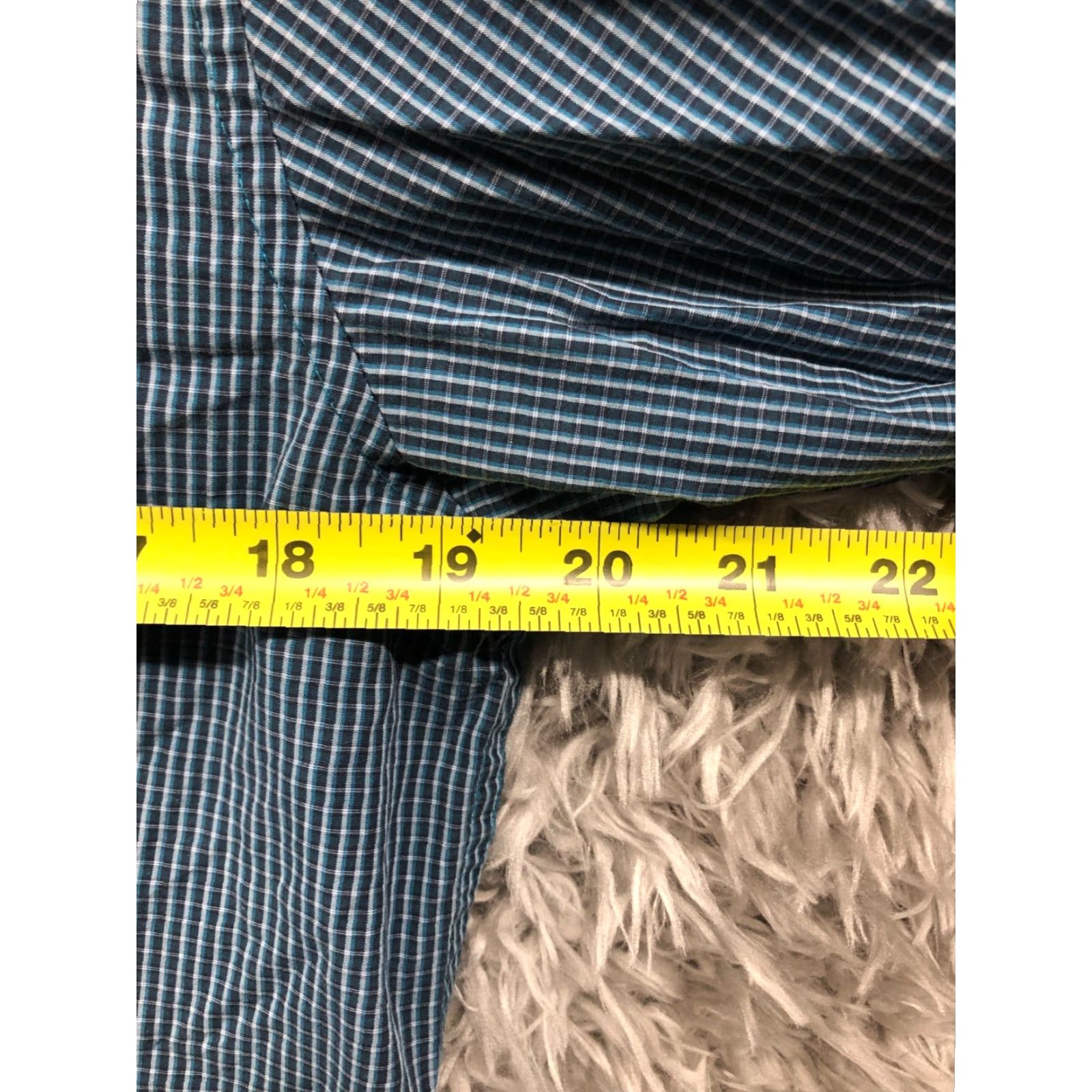 Calvin Klein Calvin Klein Shirt Mens S Long Sleeve Spread Collar Plaid Blue Size US S / EU 44-46 / 1 - 5 Thumbnail