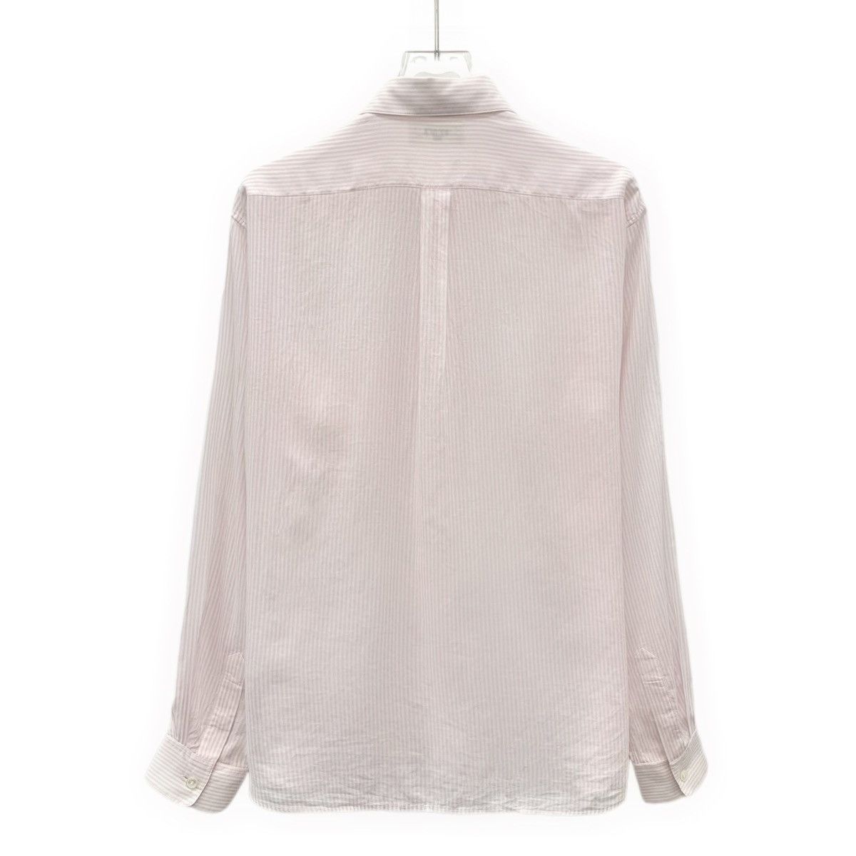 Celine Celine Pink Striped Carriage Long Sleeve Shirt K26WX Size S / US 4 / IT 40 - 2 Thumbnail