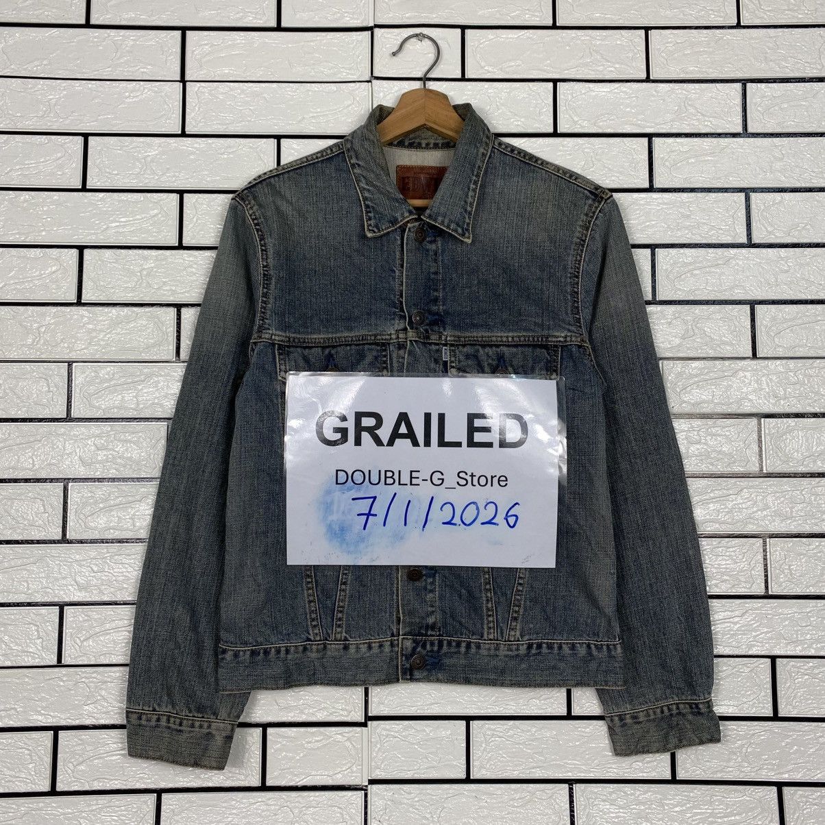 Edwin 📌Vintage Trucker Denim Jacket Edwin Cafe Racer Style Size US M / EU 48-50 / 2 - 1 Thumbnail