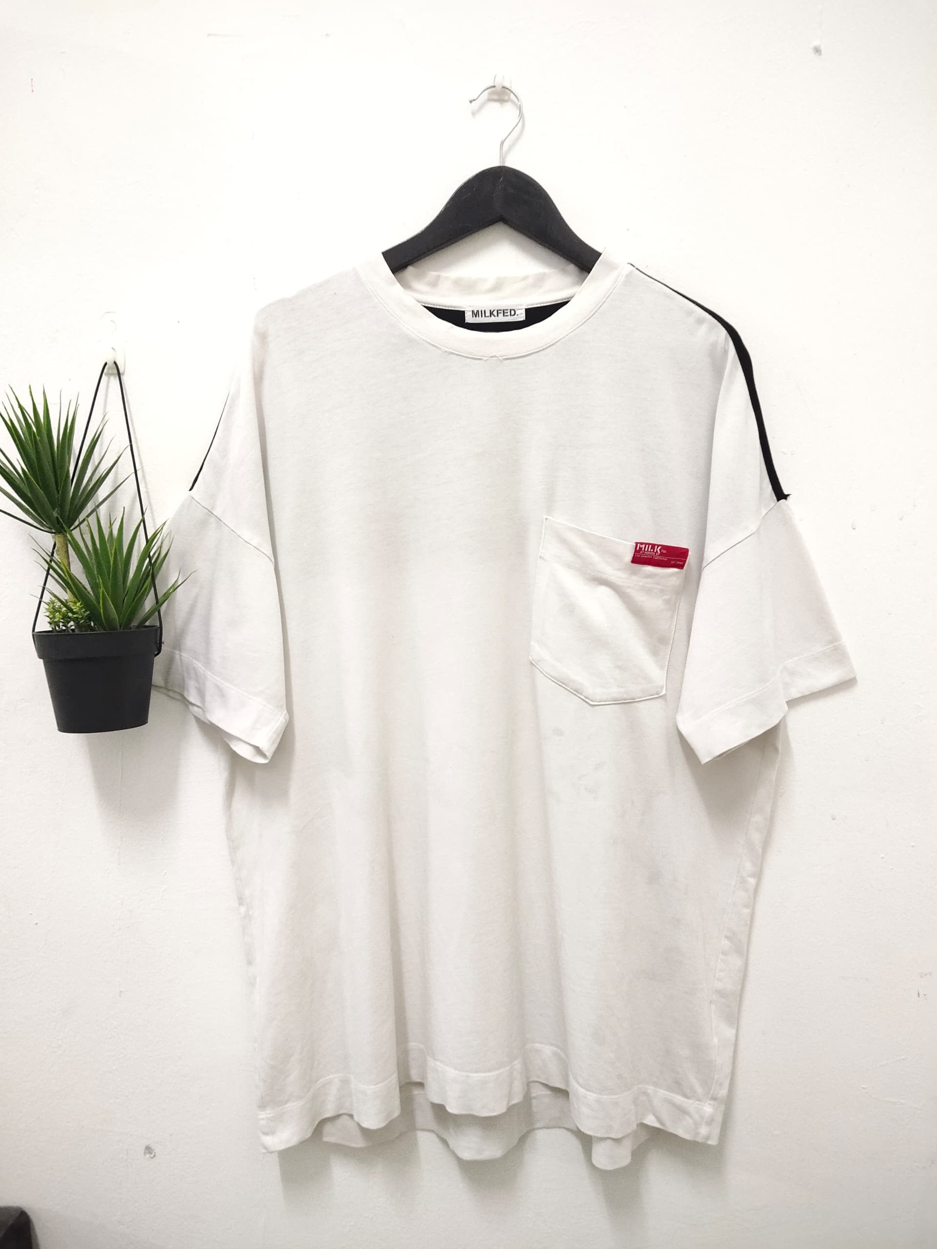Designer × Japanese Brand MILKFED spell out logo Oversize t shirt streetwear Size US XL / EU 56 / 4 - 2 Thumbnail
