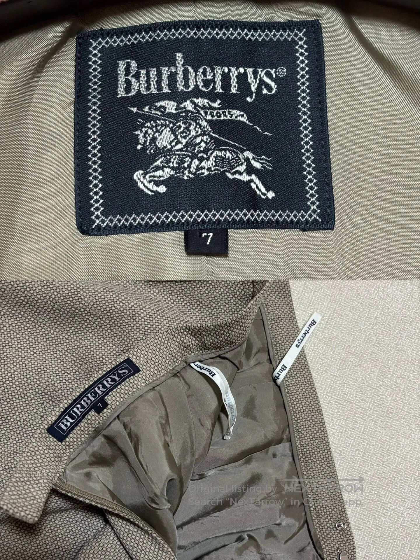 Burberry Burberry 90s Vintage Women's Suit Skirt Set. Size M / US 6-8 / IT 42-44 - 9 Thumbnail
