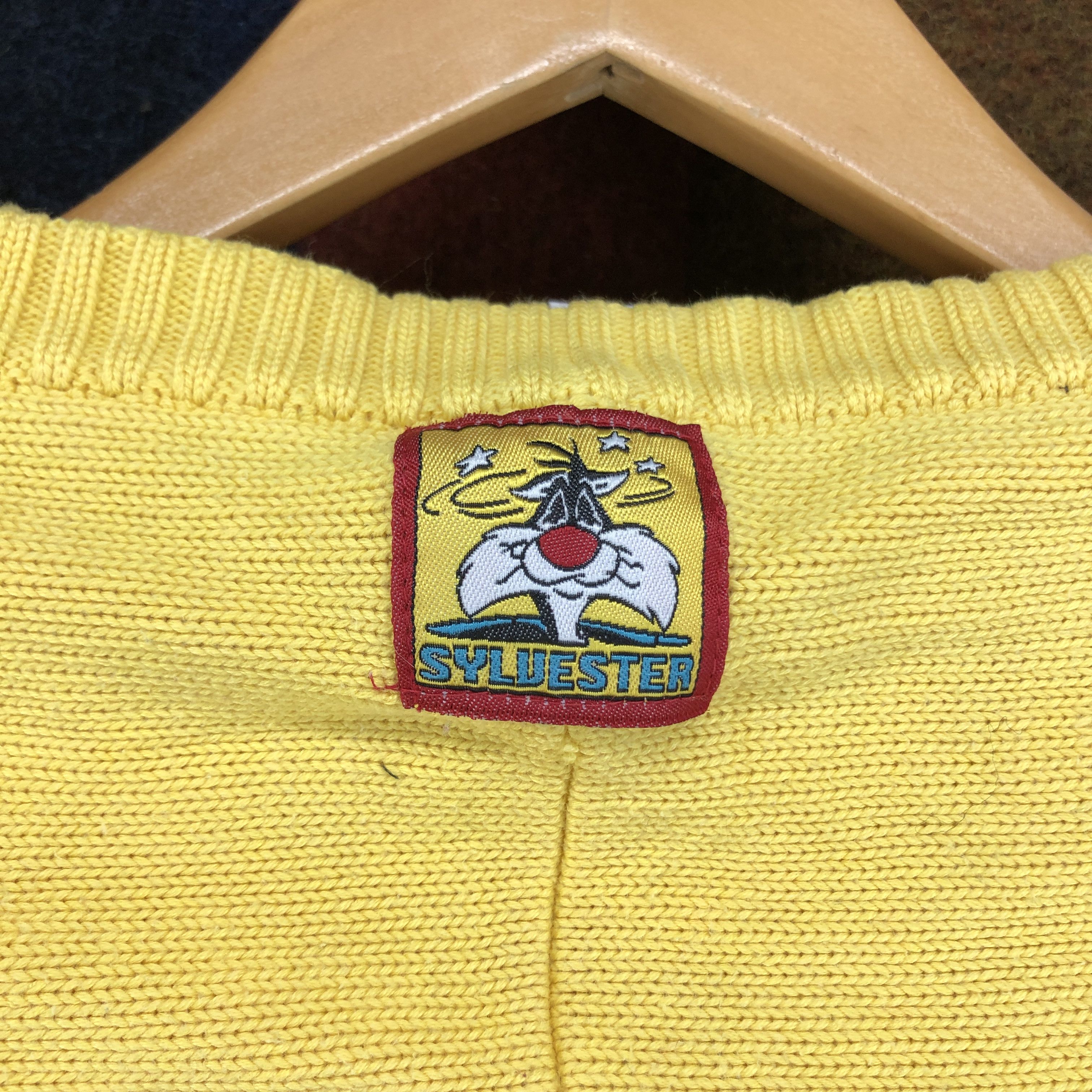 Vintage Y2K Vintage LOONEY TUNES Sylvester Knit Hoodie #0673/AC Size US S / EU 44-46 / 1 - 10 Thumbnail