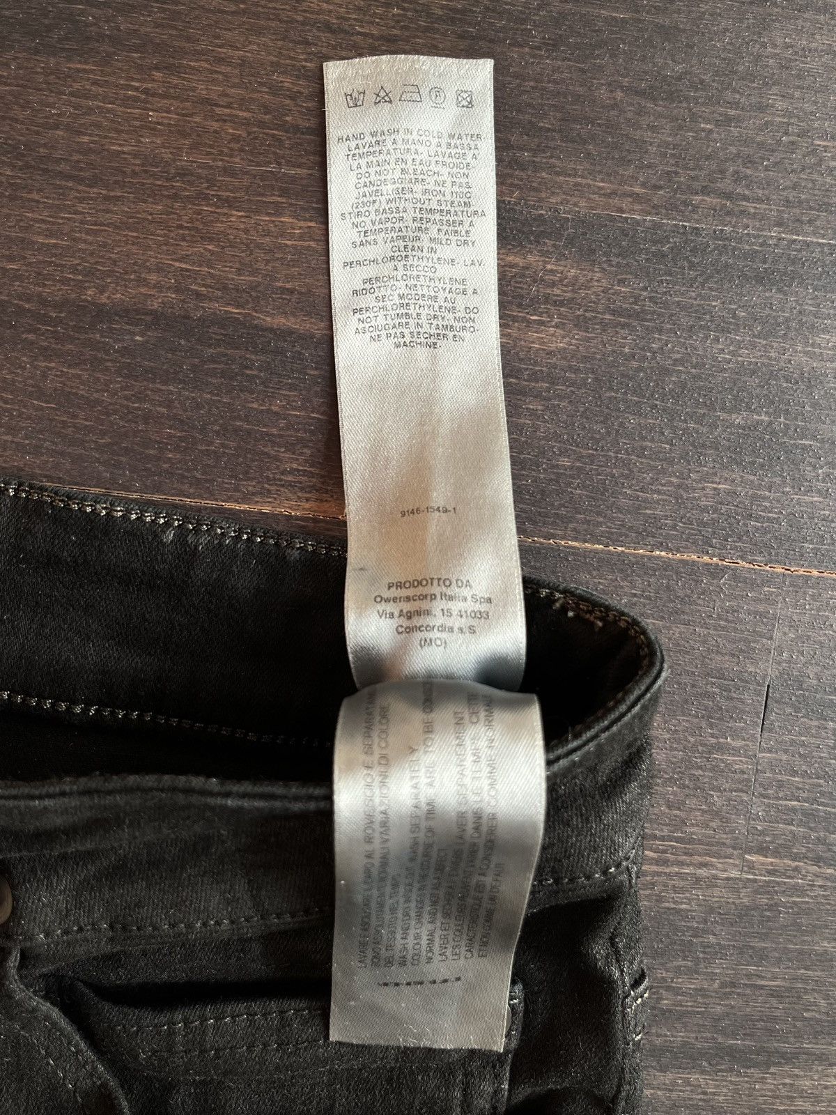 Rick Owens rick owens fw17 “glitter” black waxed detroit cut jeans Size US 28 / EU 44 - 7 Thumbnail