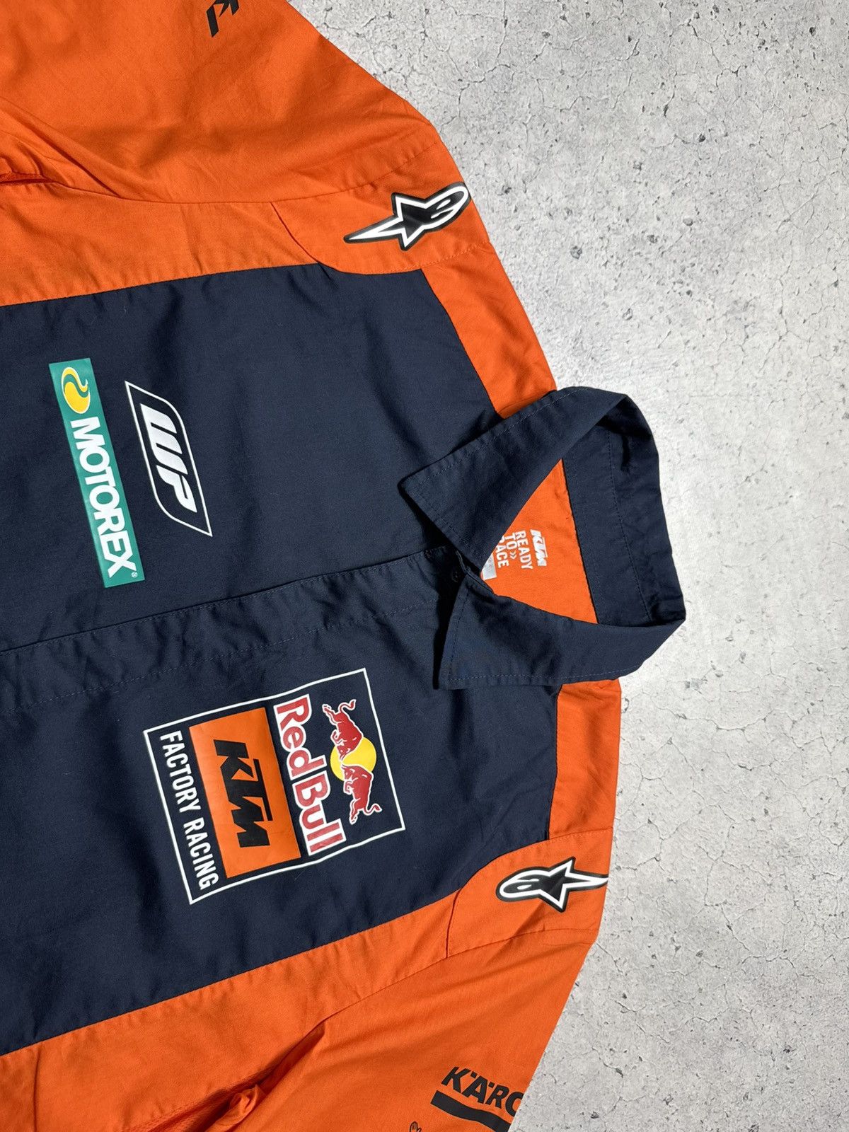 Vintage KTM Moto RedBull Alpinestars Vintage Racing Button Shirt Size US L / EU 52-54 / 3 - 5 Thumbnail
