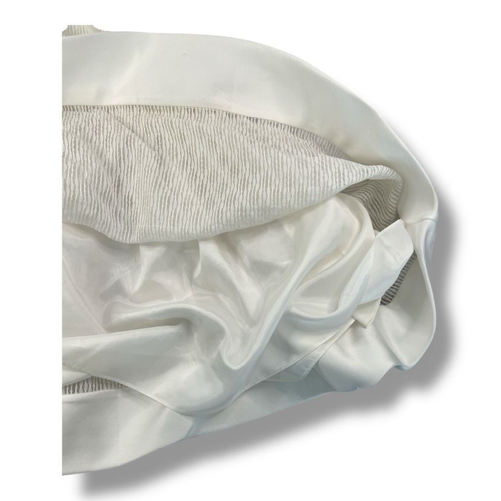 Carven Carven Contrasting Hem Skater Mini Dress Sleeveless White Si Size XS / US 0-2 / IT 36-38 - 2 Thumbnail