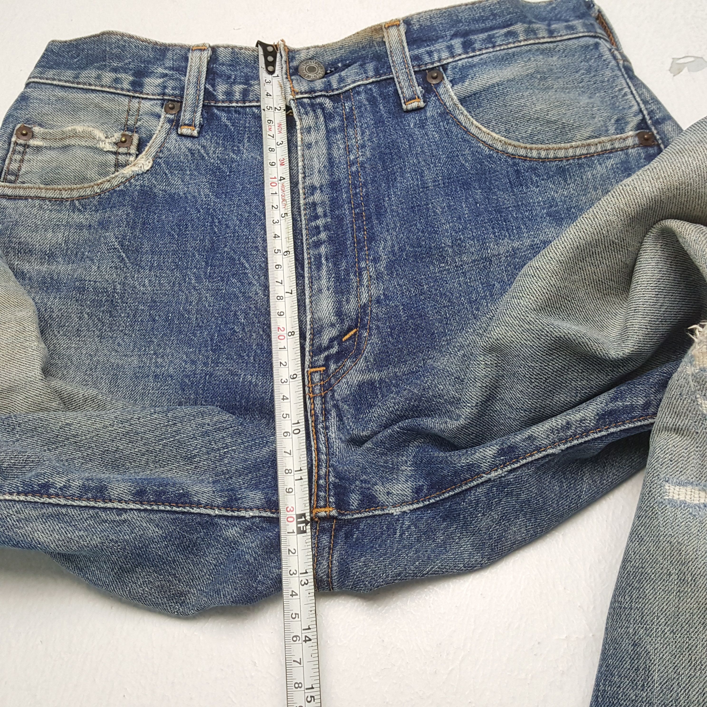 Levi's × Vintage LEVI'S Big E Selvedge Distressed Jeans Streetwear Size US 29 - 8 Thumbnail