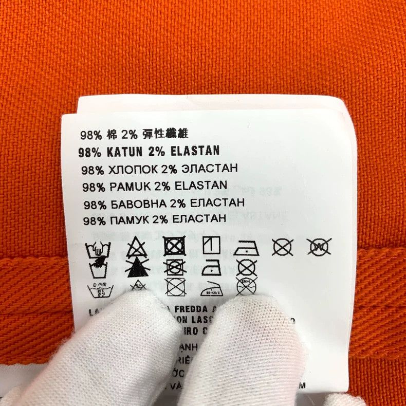 Prada Prada Size36 Orange triangle embossed cotton round-neck sho Size US XXS / EU 40 - 8 Thumbnail