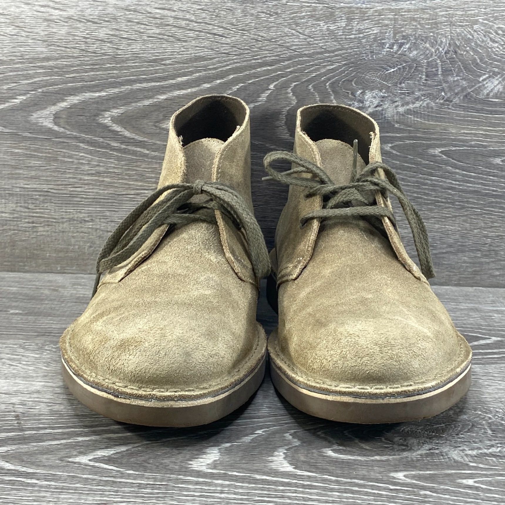 Clarks VINTAGE Clarks Bushacre Desert Chukka Boots Men Tan Brown Suede Leather Lace Up 9.5 M Size US 9 / EU 42 - 4 Thumbnail