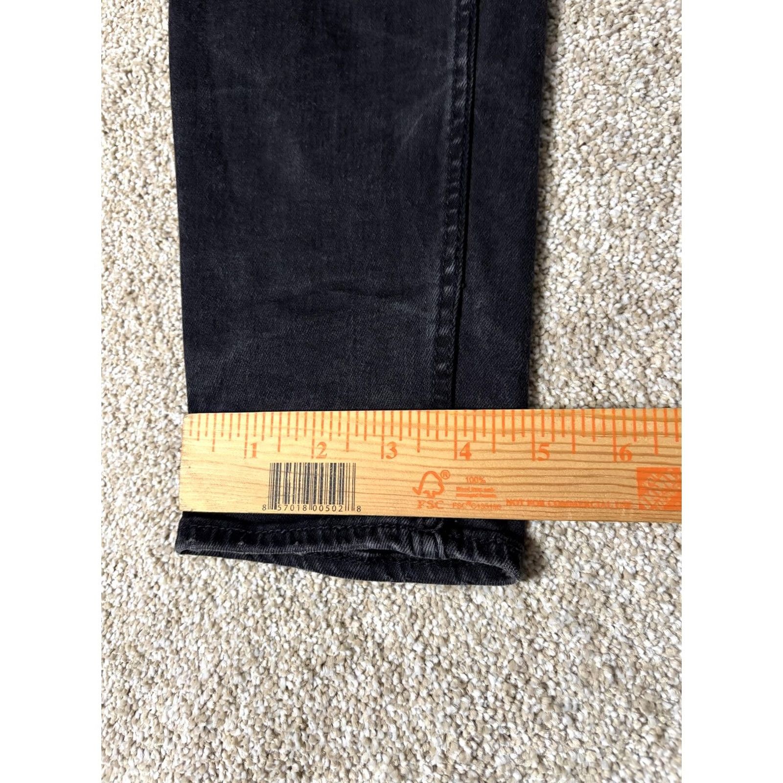 Zara Zara Womens Jeans Black Charcoal Wash Skinny Slim Fit Stretch Denim 10 30x27 Size 32" / US 10 / IT 46 - 3 Thumbnail