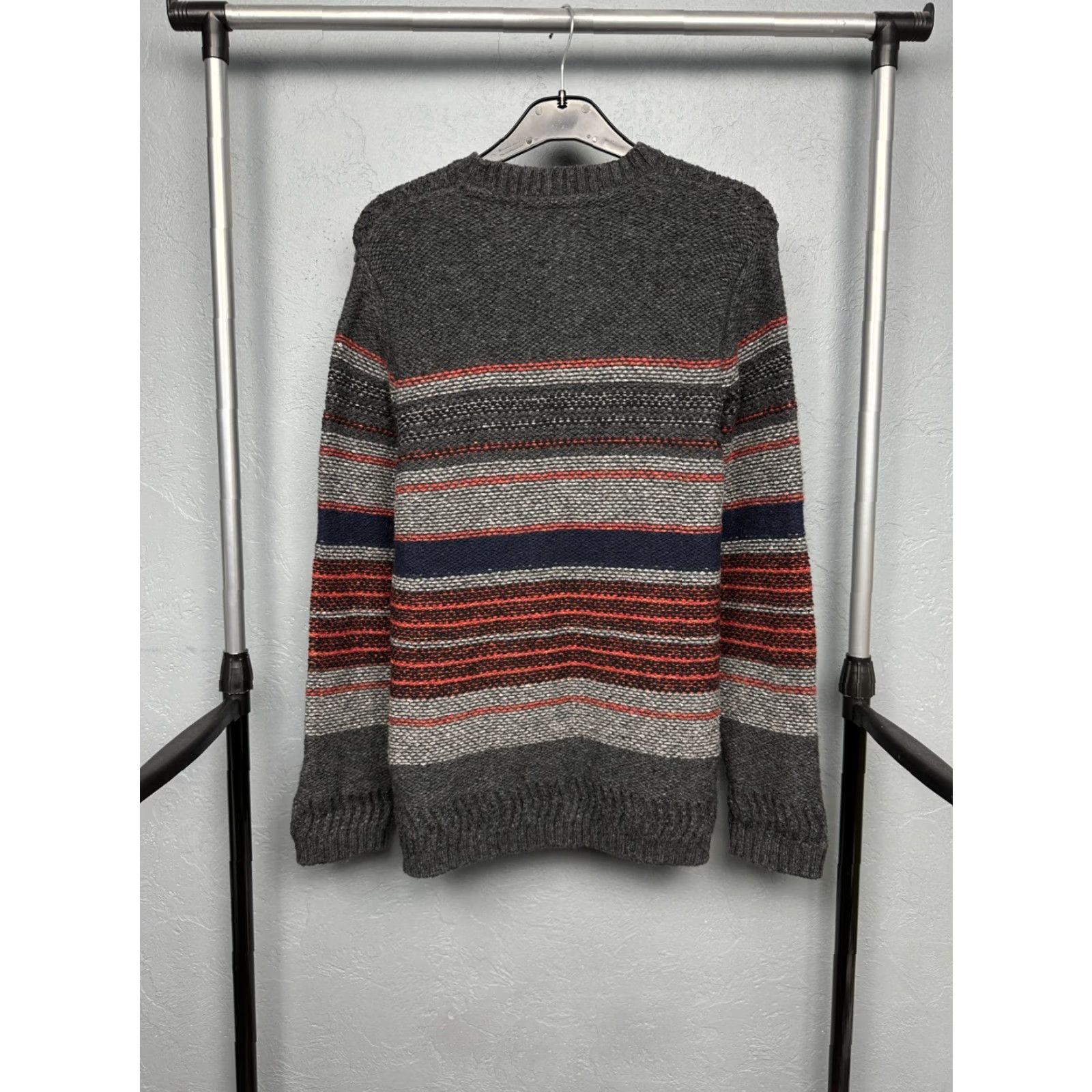 Edwin Edwin Mens Docker Stripe Wool Knit Sweater Shirt M Multicolor Knit Pullover Size US M / EU 48-50 / 2 - 6 Thumbnail