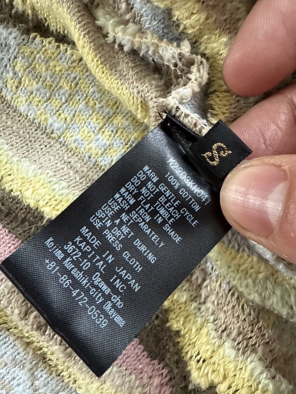 Kapital Kapital nana cable knit sweater cardigan multicolor small Size US S / EU 44-46 / 1 - 4 Thumbnail