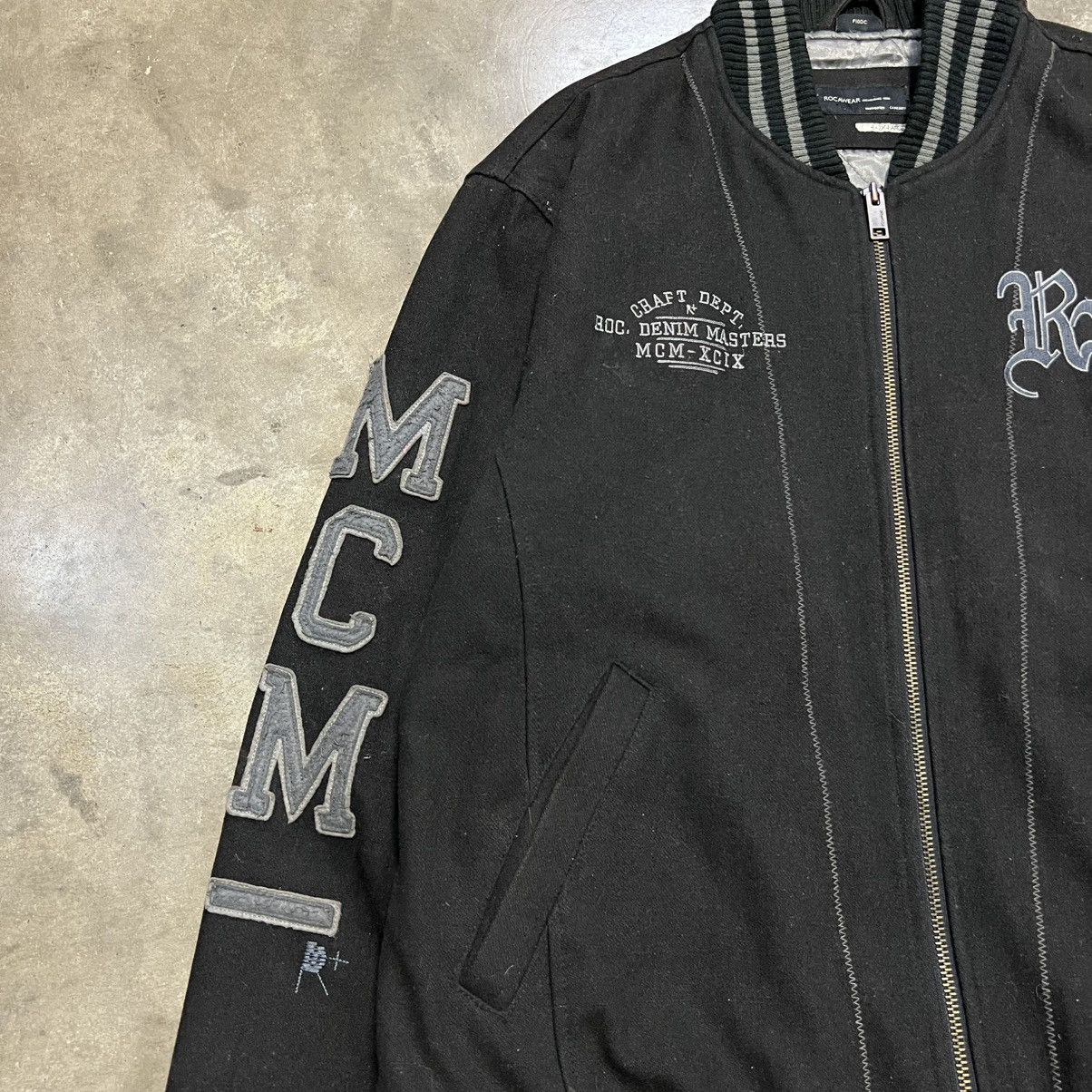 Rocawear Vintage Rocawear Varsity Jacket Bomber Letterman Wool Y2K Size US XXL / EU 58 / 5 - 4 Thumbnail