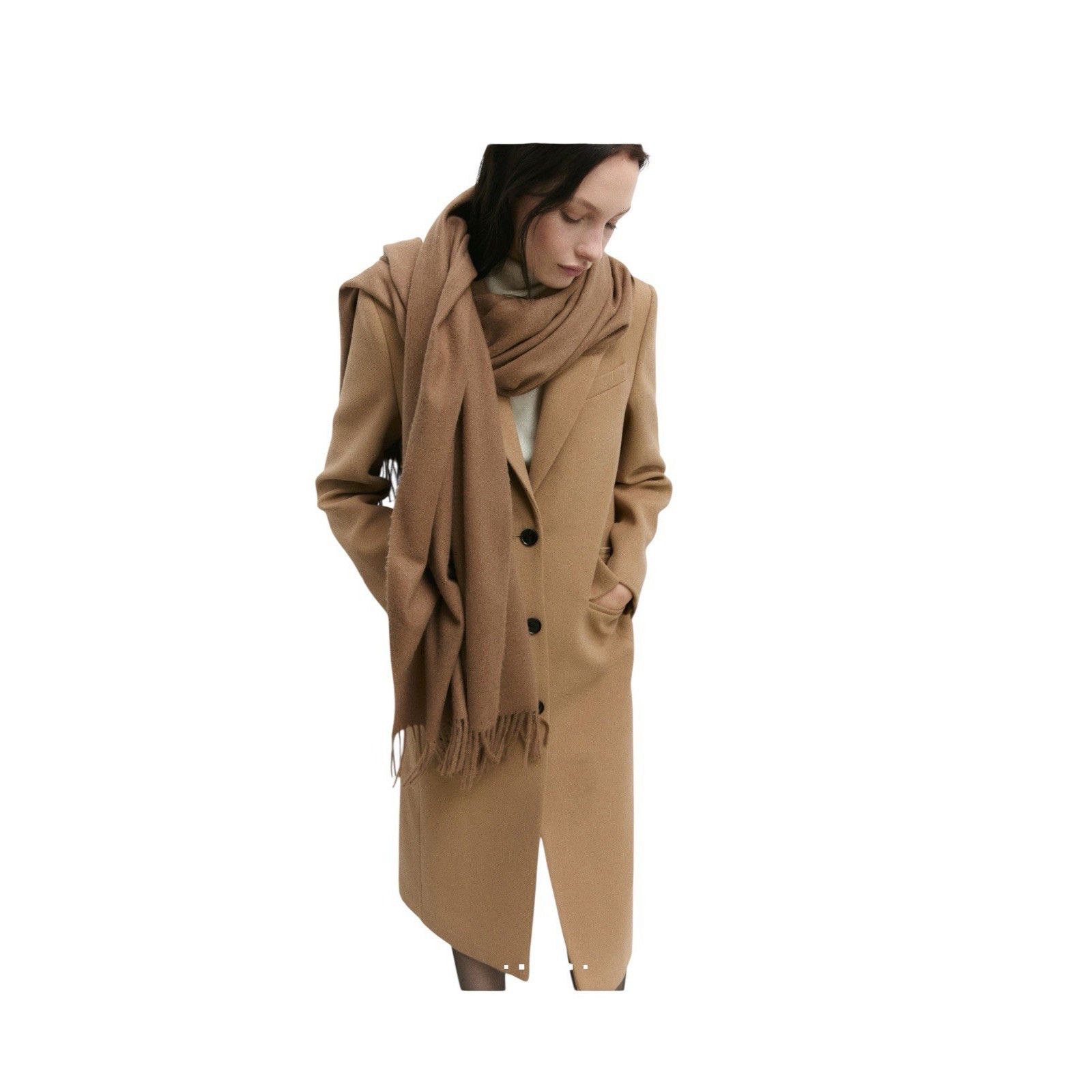 Mango MANGO LONG WOOL WOMEN COAT MSRP $325 Size M / US 6-8 / IT 42-44 - 2 Thumbnail