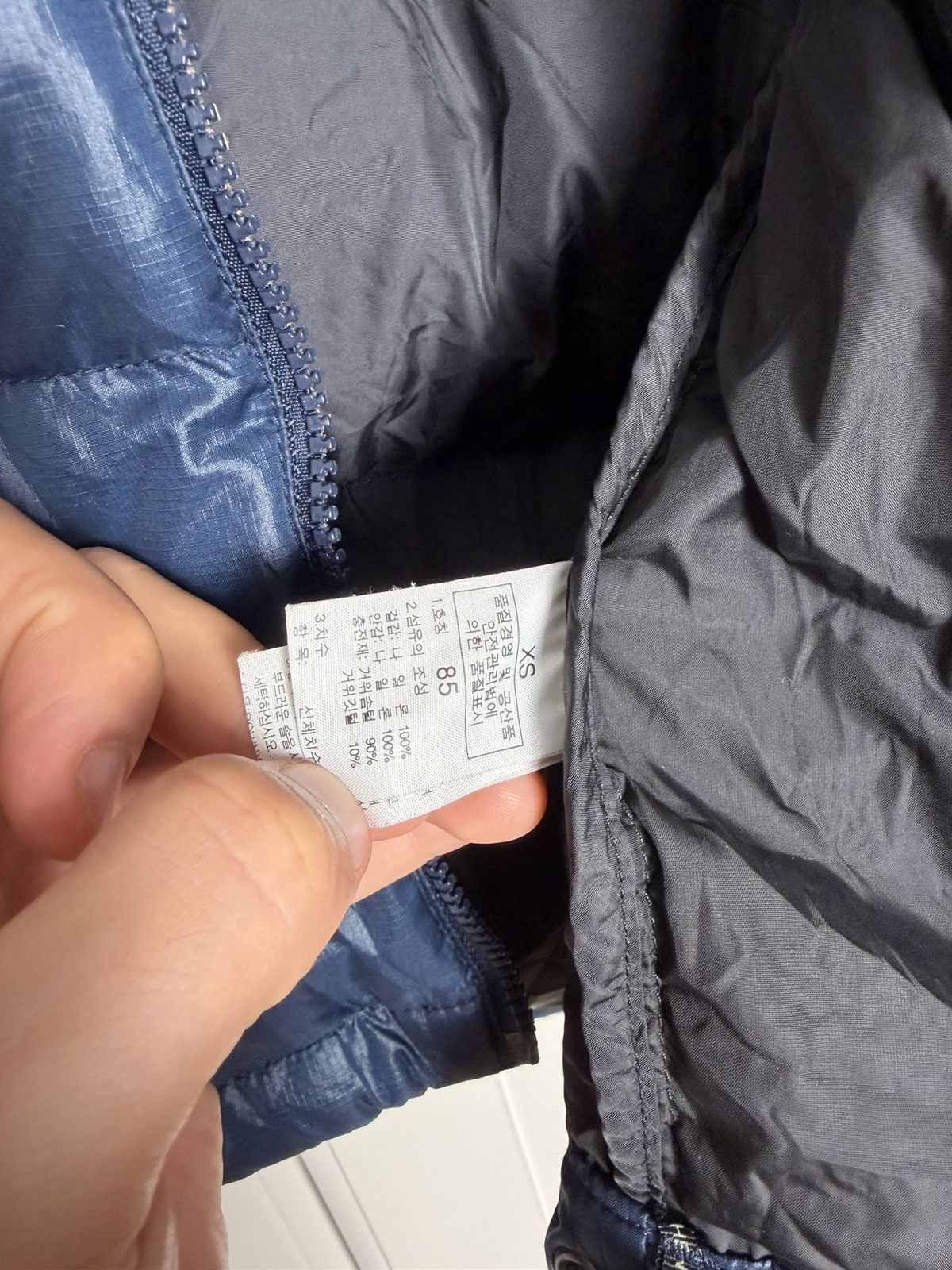 The North Face Jacket Nuptse Dark Blue – Size XS