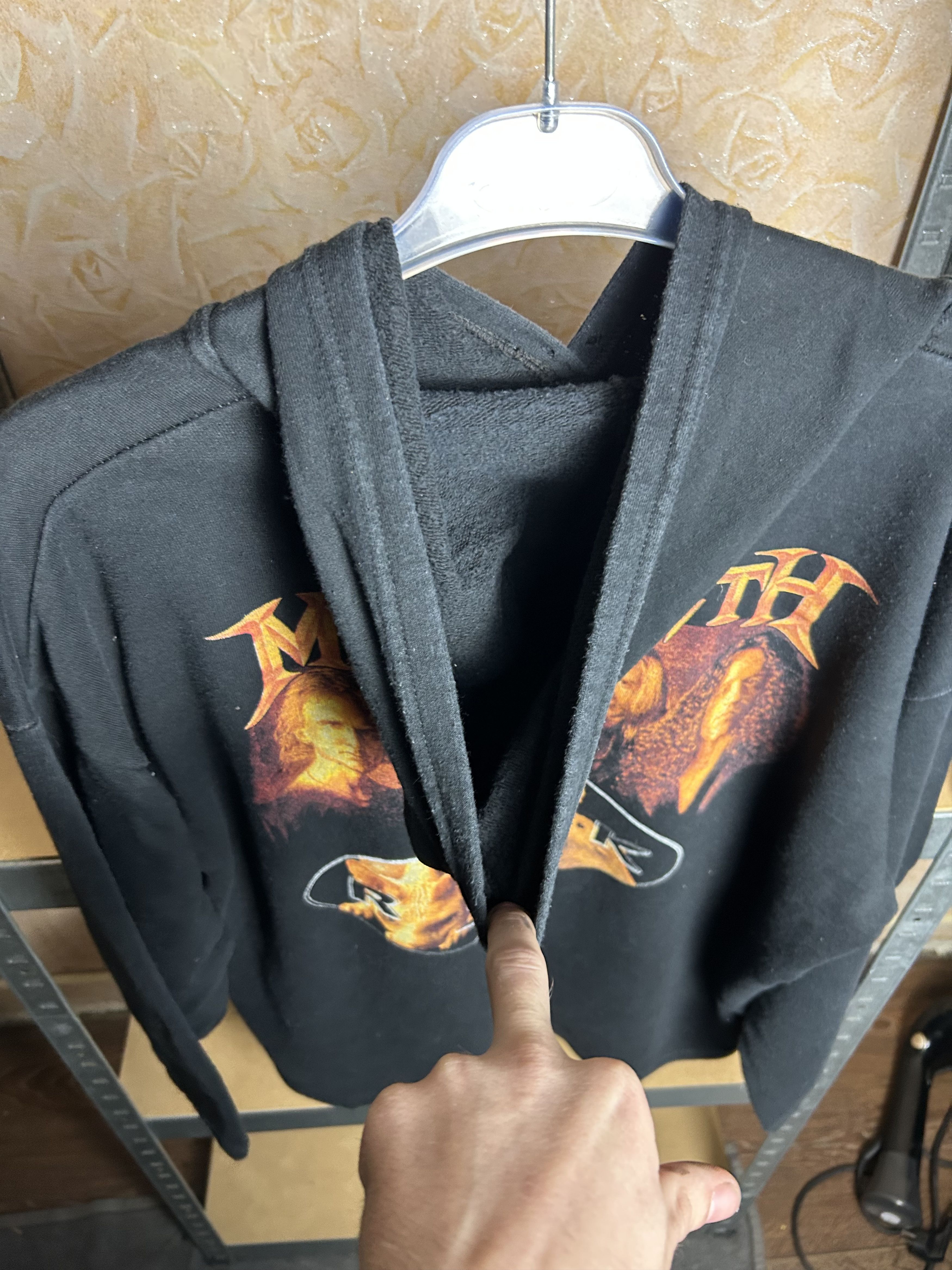 Band Tees Vintage 90s Megadeth Risk Rock Band Hoodie Size US XL / EU 56 / 4 - 10 Thumbnail