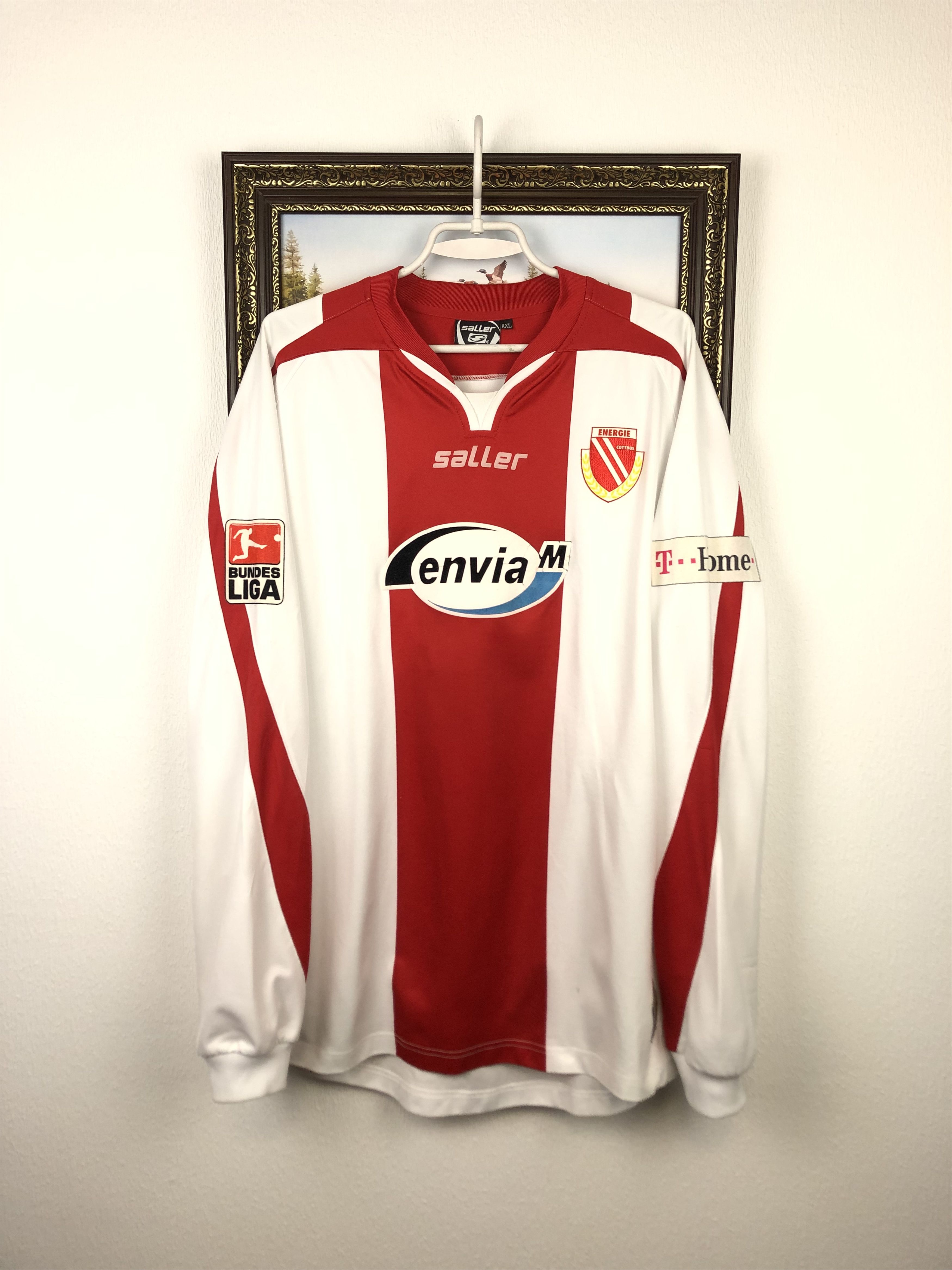 Vintage Energie Cottbus shirt 2006 Soccer Puschi Long Sleeve Jersey Size US XXL / EU 58 / 5 - 1 Thumbnail