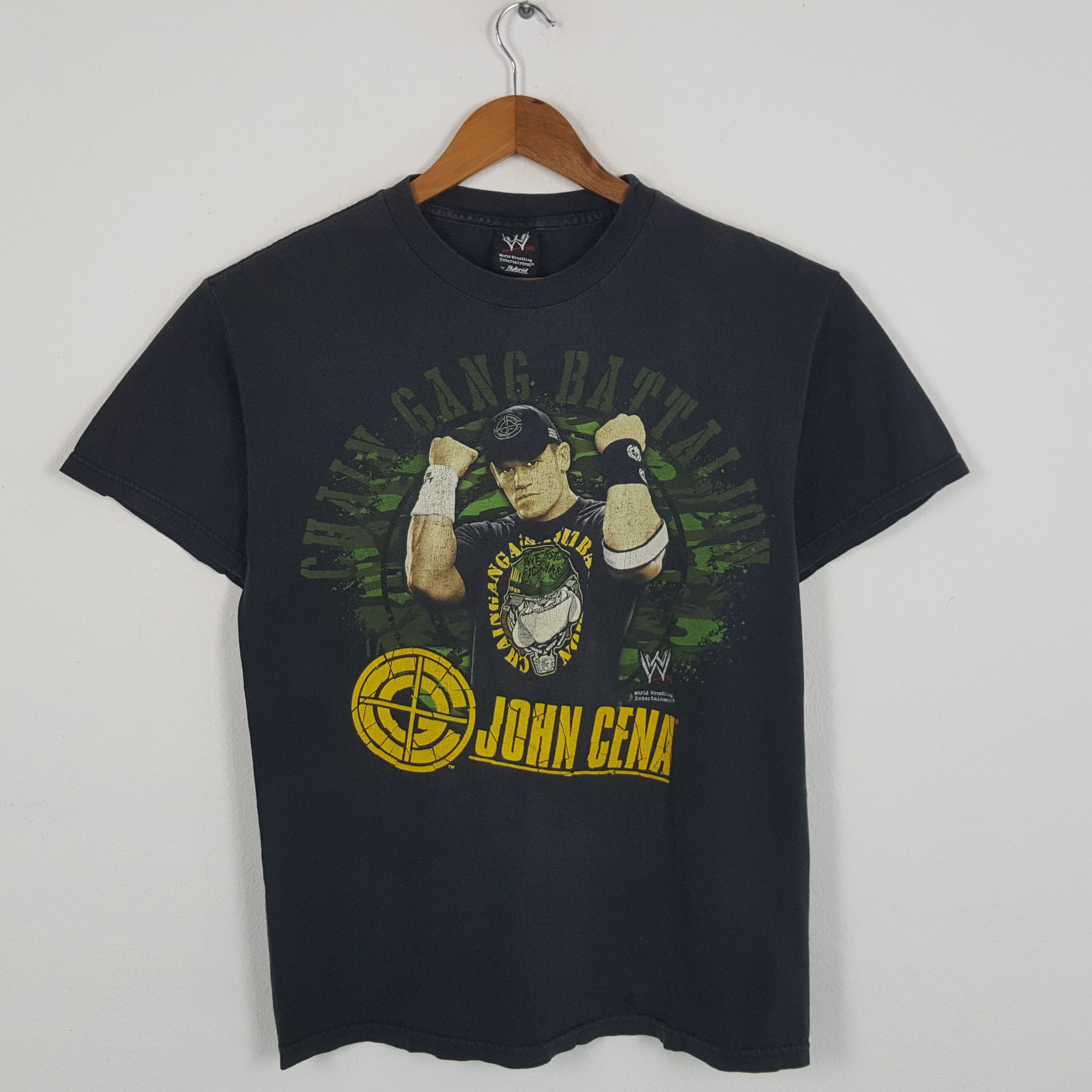 image of Movie x Vintage John Cena Wwf American Entertainment T-Shirts in Black, Men's (Size Medium)
