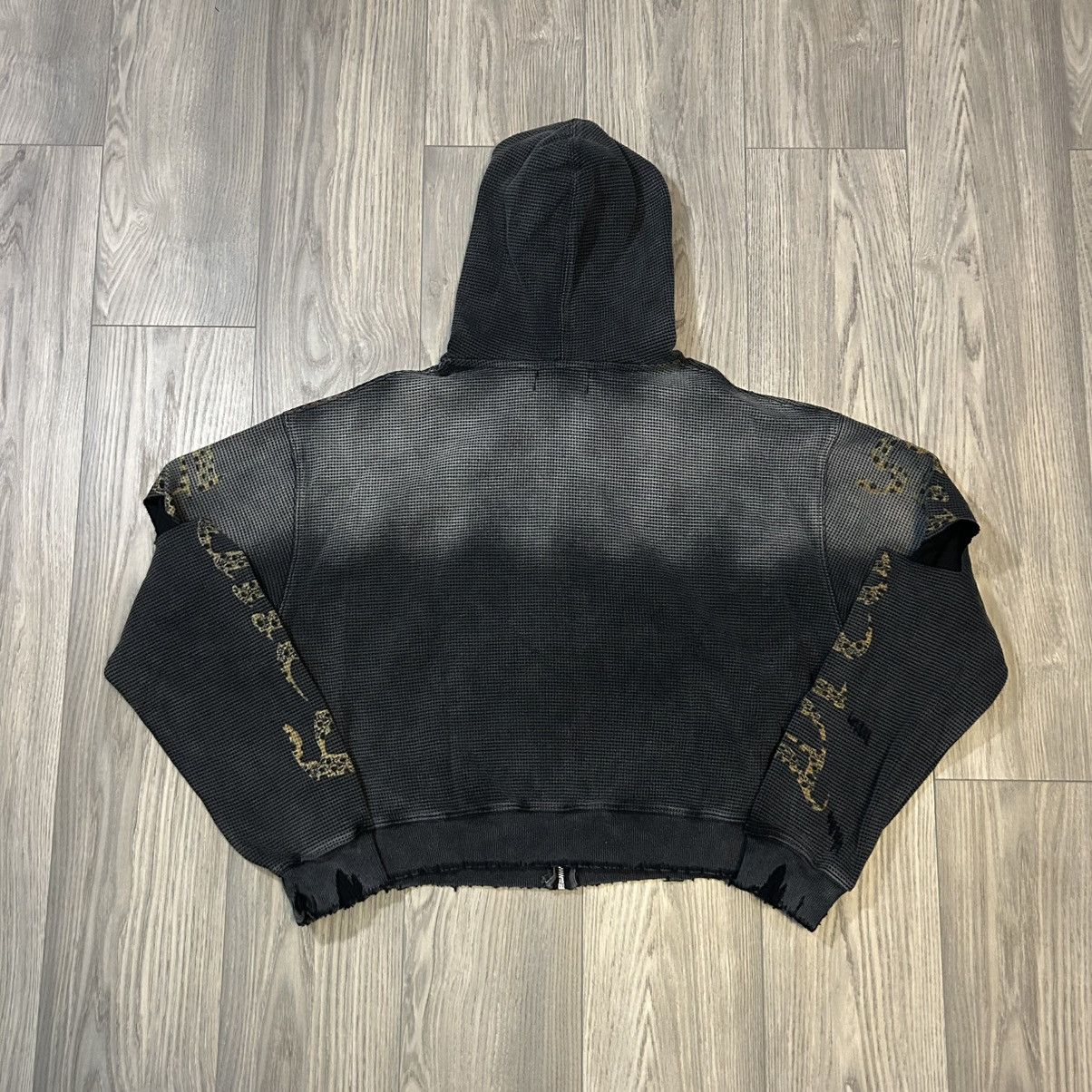 Vale Vale Forever Glitch Zip Up Hoodie (Black) Size US XL / EU 56 / 4 - 2 Thumbnail