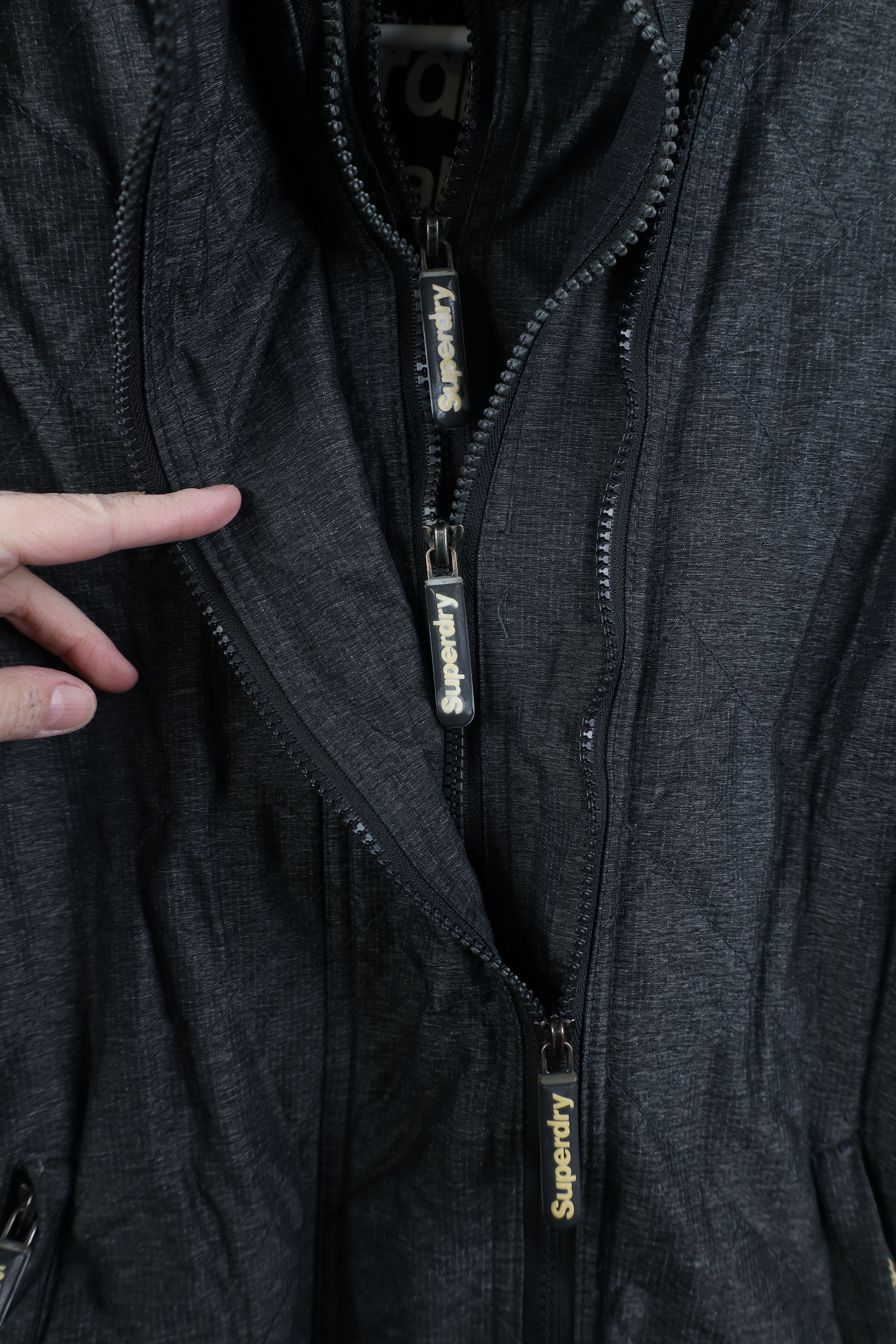 Superdry Superdry Japan Quilted Windcheater Full Zip Jacket Chambray Size US S / EU 44-46 / 1 - 8 Thumbnail