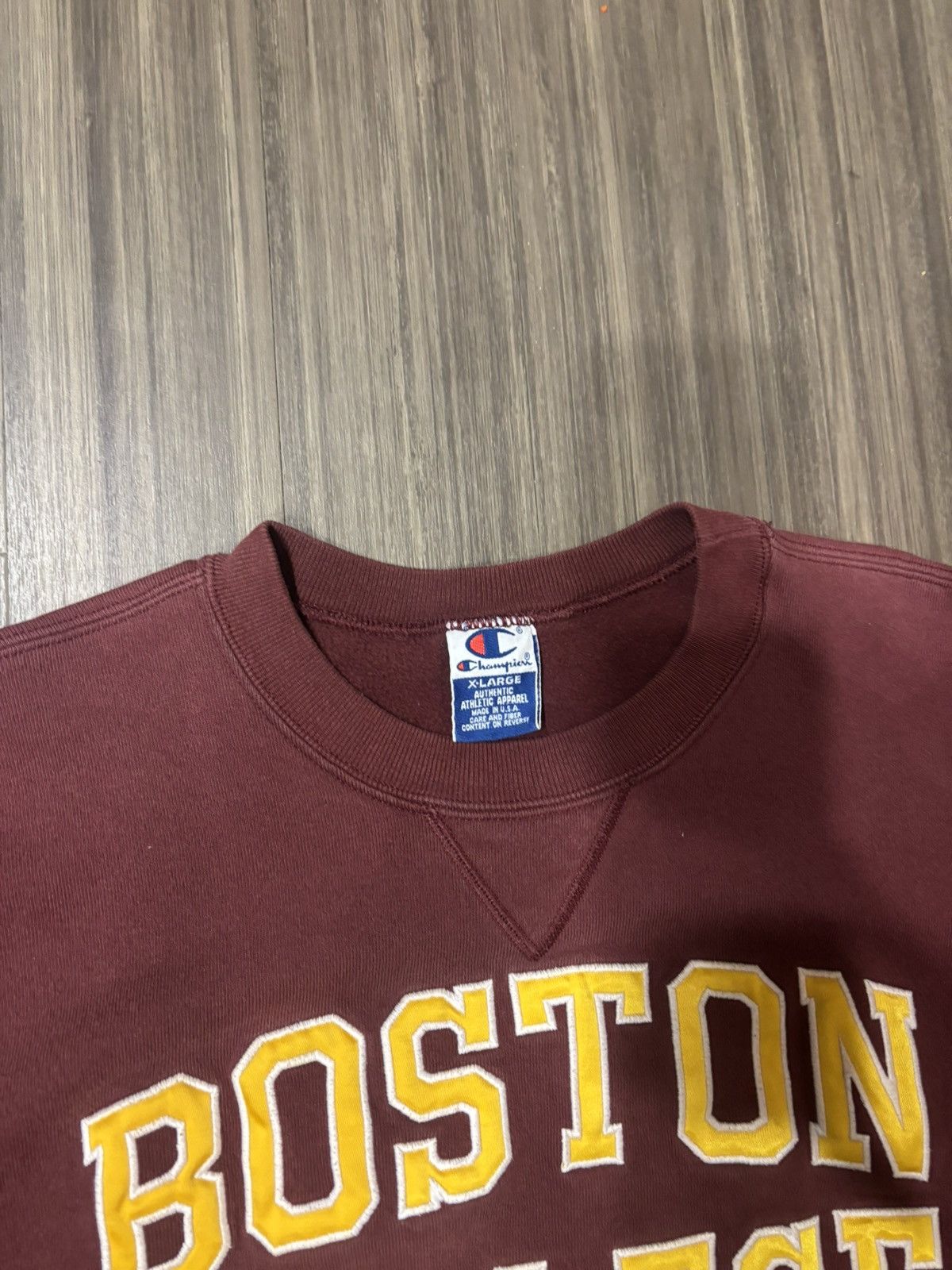 Champion Vtg 90s Boston College Champion Sweatshirt Sz XL Made In USA Size US XL / EU 56 / 4 - 3 Thumbnail