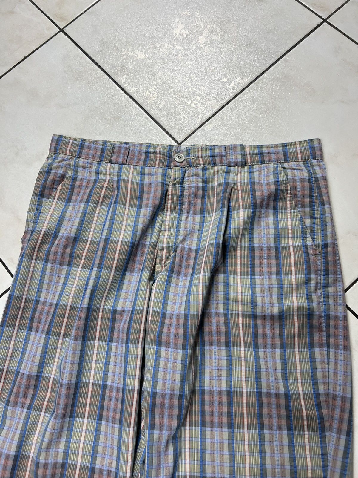 Levi's Vintage Levi’s CIVVY Street classic check seersucker pants Size US 34 / EU 50 - 3 Thumbnail