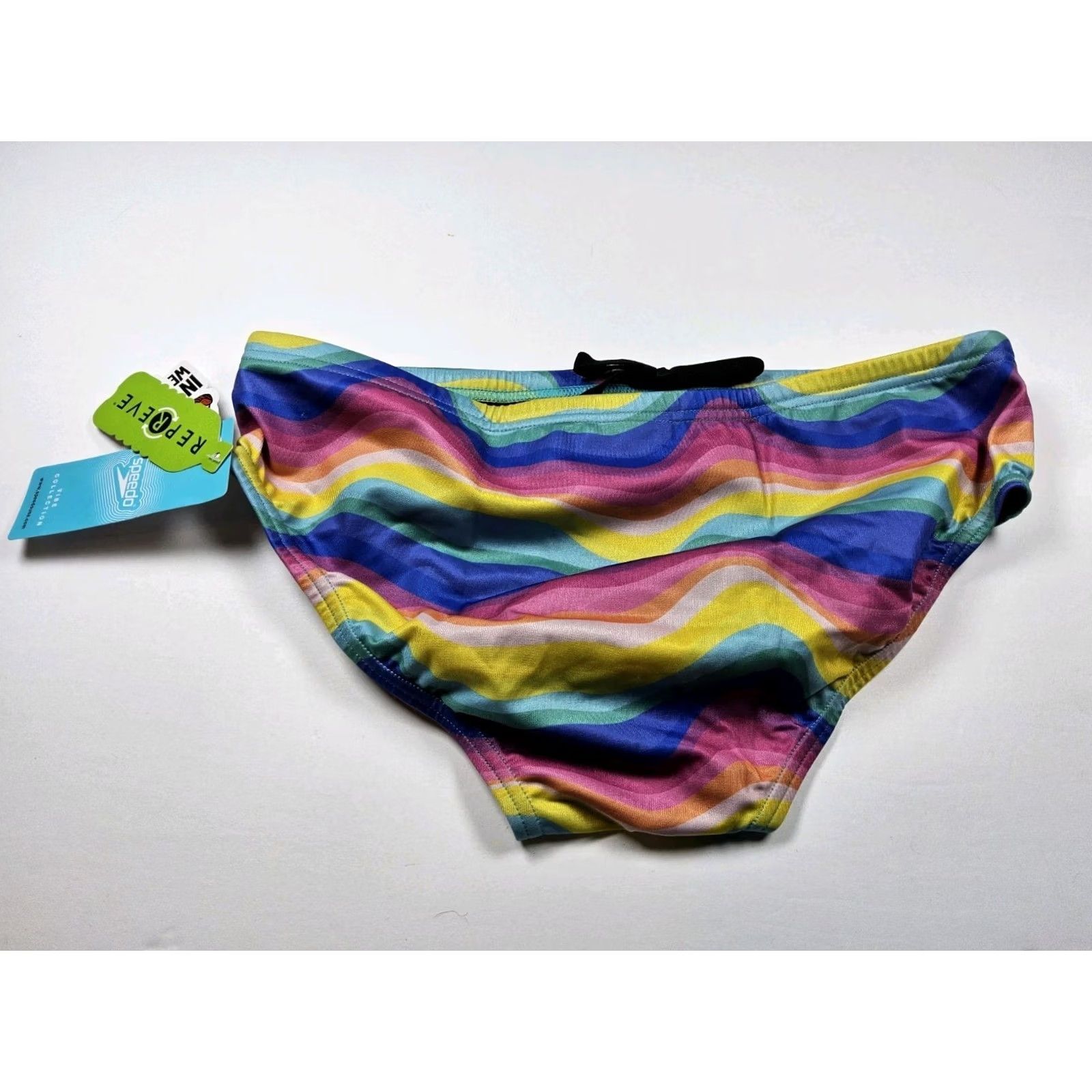 Speedo Speedo Swim Briefs Bottom Rainbow Wave Multicolor 36 Men's Regular Size 36 Endurance Eco Vibe Collection Competition Swimwear Size US 36 / EU 52 - 3 Thumbnail
