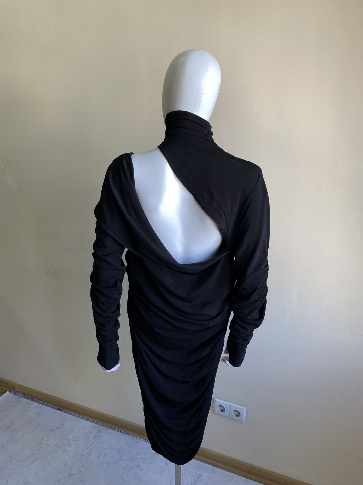 Mugler MUGLER X H&M Gathered One Shoulder Mini Dress Size XL Size XL / US 12-14 / IT 48-50 - 13 Thumbnail