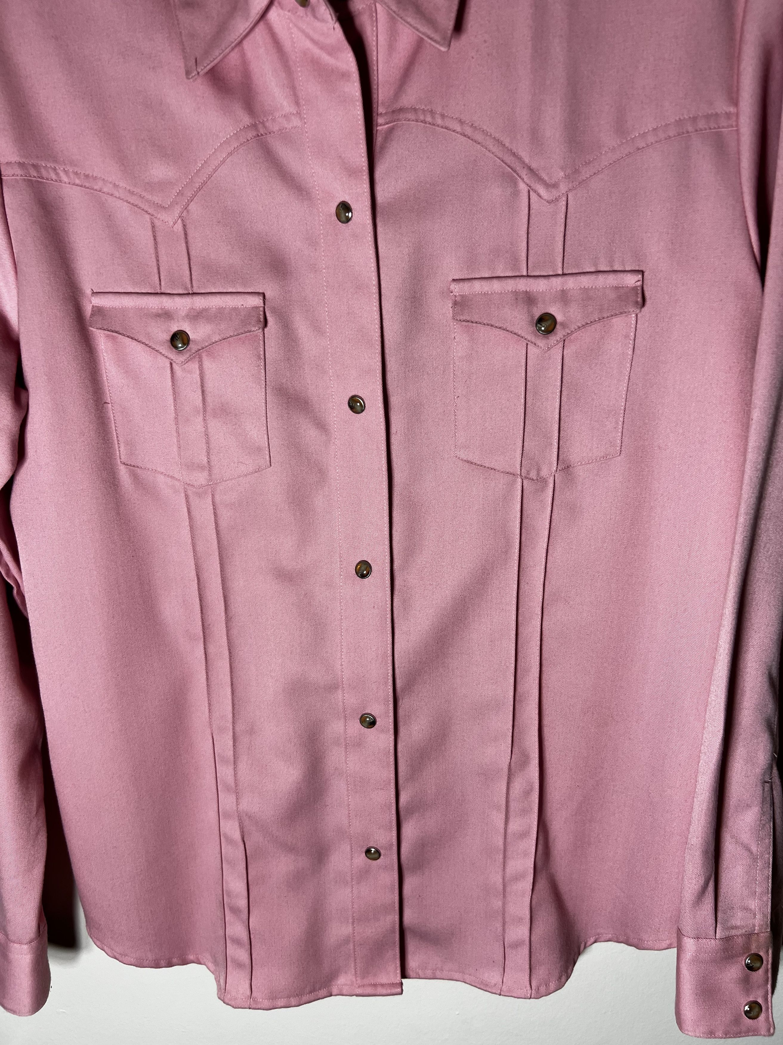Other × Vintage Vintage 1990's Roughrider by Circle T Pink Western Blouse Size S / US 4 / IT 40 - 2 Thumbnail
