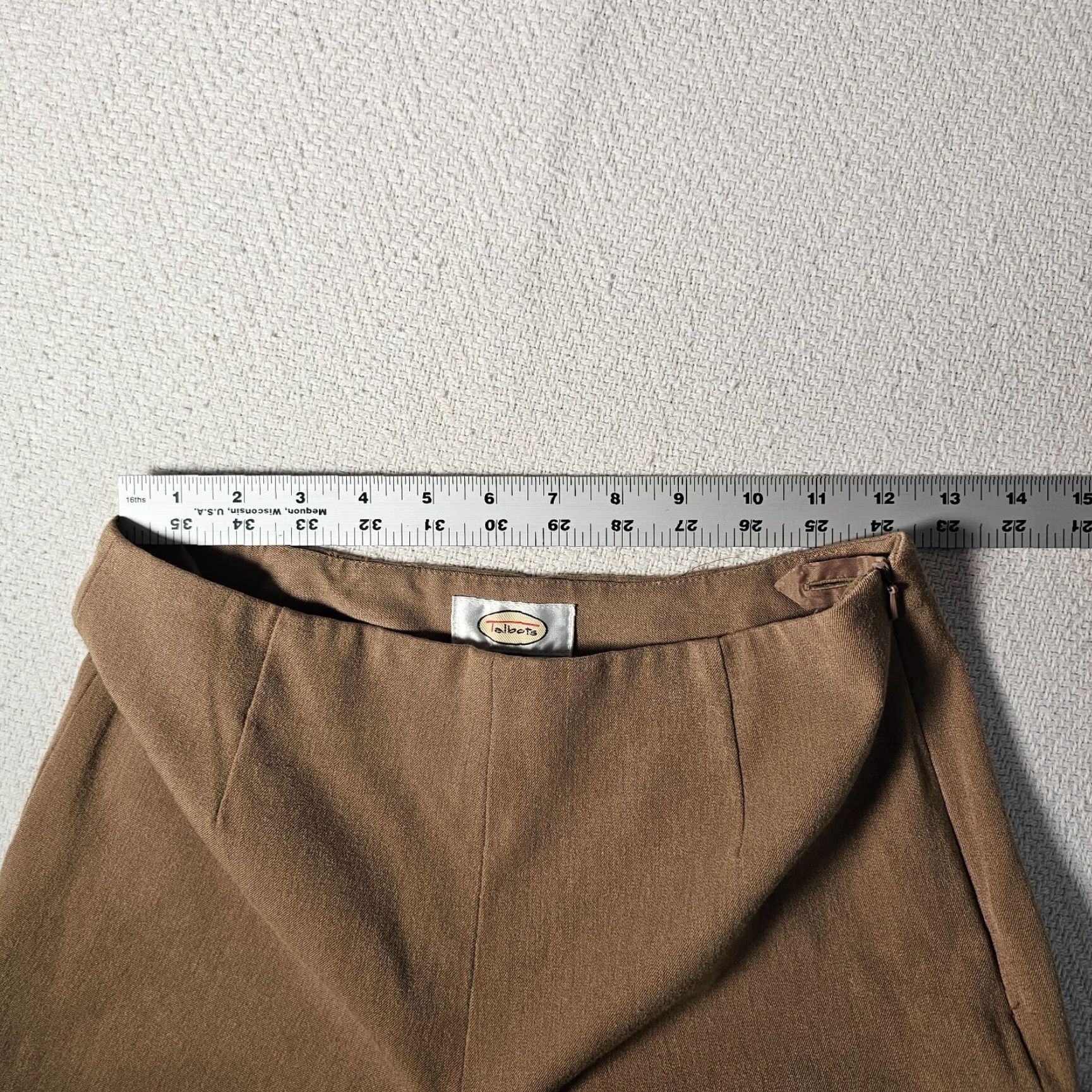 Talbots Talbots Brand Dress Pants Women Regular Size 2 Brown Stretch Polyester Spandex Rayon Solid Straight Zip Casual Size 26" / US 2 / IT 38 - 5 Thumbnail