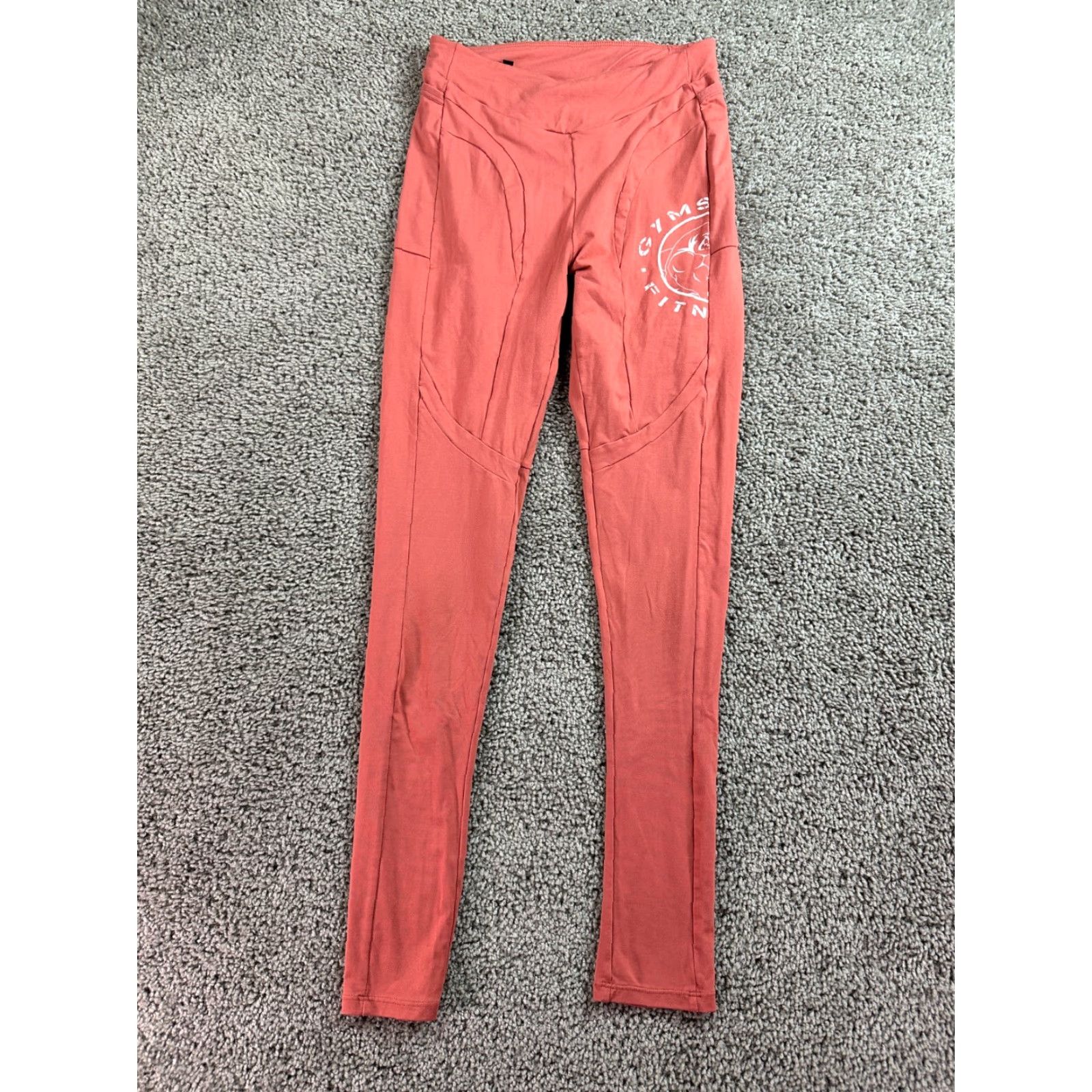 Gymshark Gymshark Leggings Womens XS Pink White Compression Shapewear Activewear Logo 90s? Size 26" / US 2 / IT 38 - 2 Thumbnail