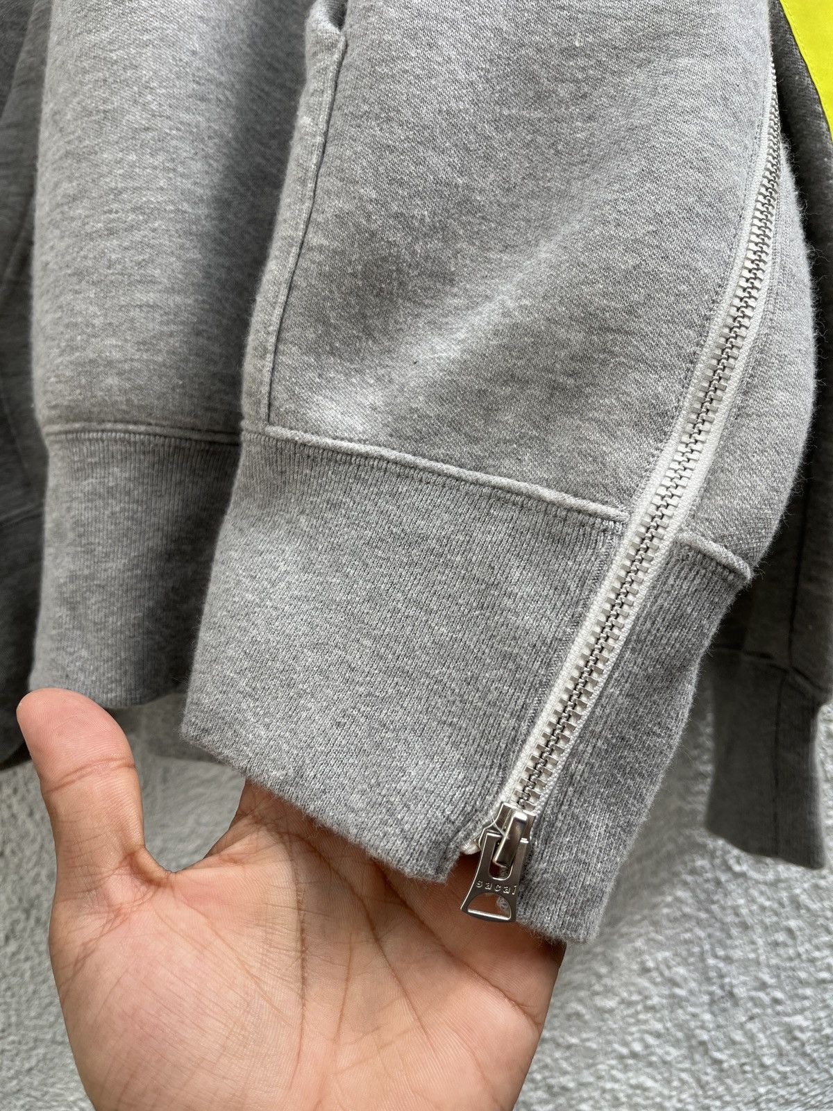 Sacai Sacai Reflector Design Side Zip Pullover Hoodie Size US L / EU 52-54 / 3 - 10 Thumbnail