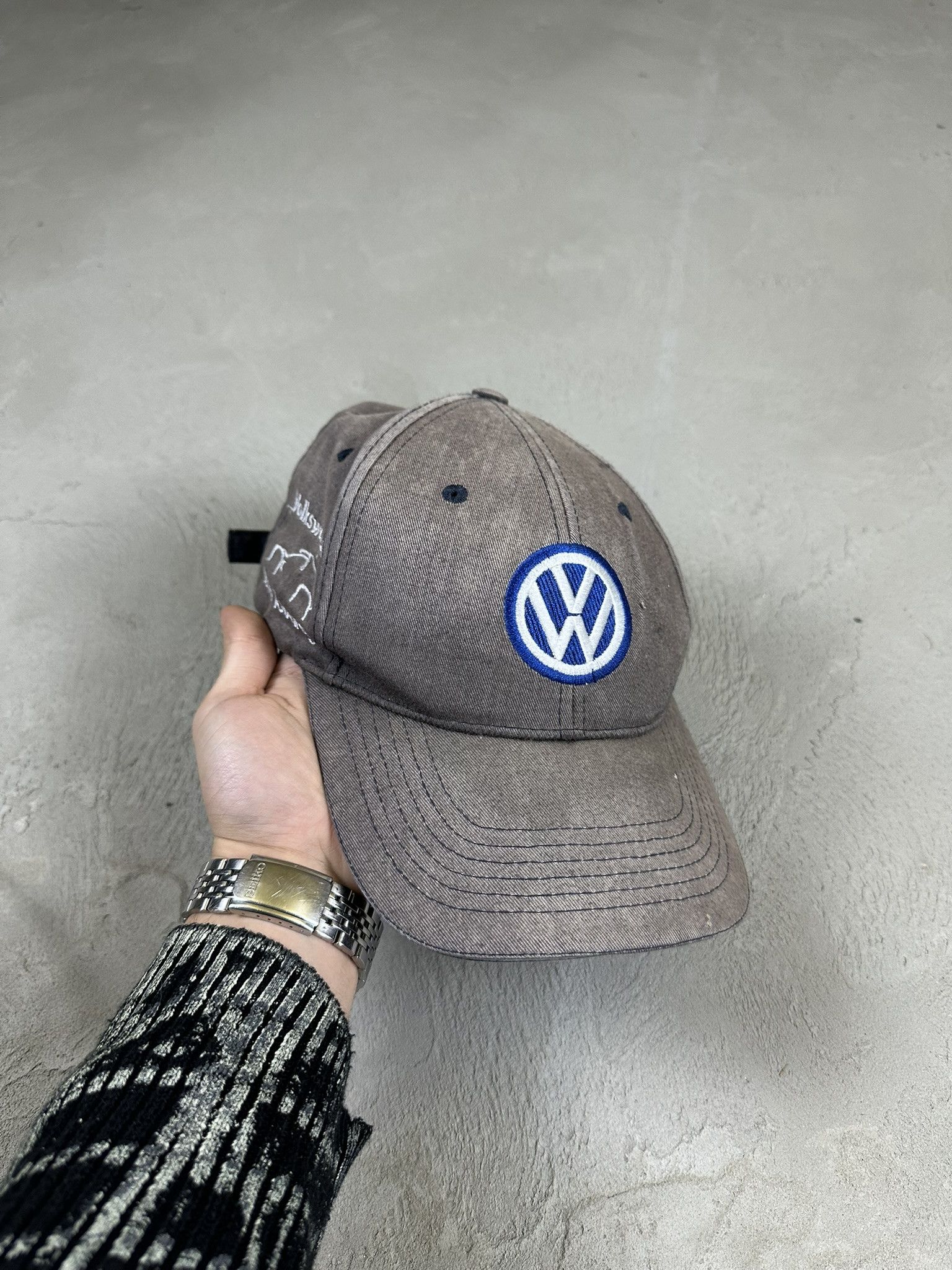 Vintage Vintage Y2k Wolksvagen Racing Nascar Cap Hat Size ONE SIZE - 1 Thumbnail