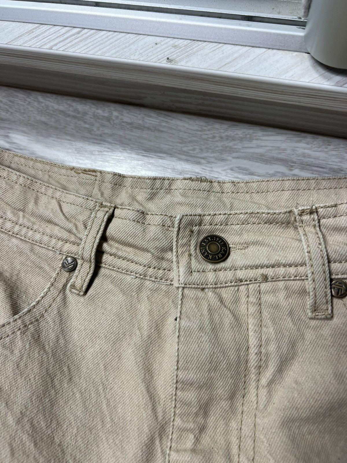 Karl Kani × Vintage Karl Kani Carpenter Denim Pants Logo Jeans Size US 30 / EU 46 - 12 Thumbnail