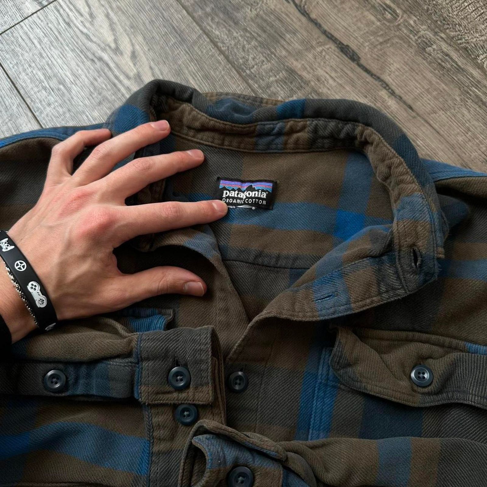 Patagonia × Vintage Patagonia Plaid Fjord Flannel Organic Cotton Button Up Shirt Size US M / EU 48-50 / 2 - 4 Thumbnail