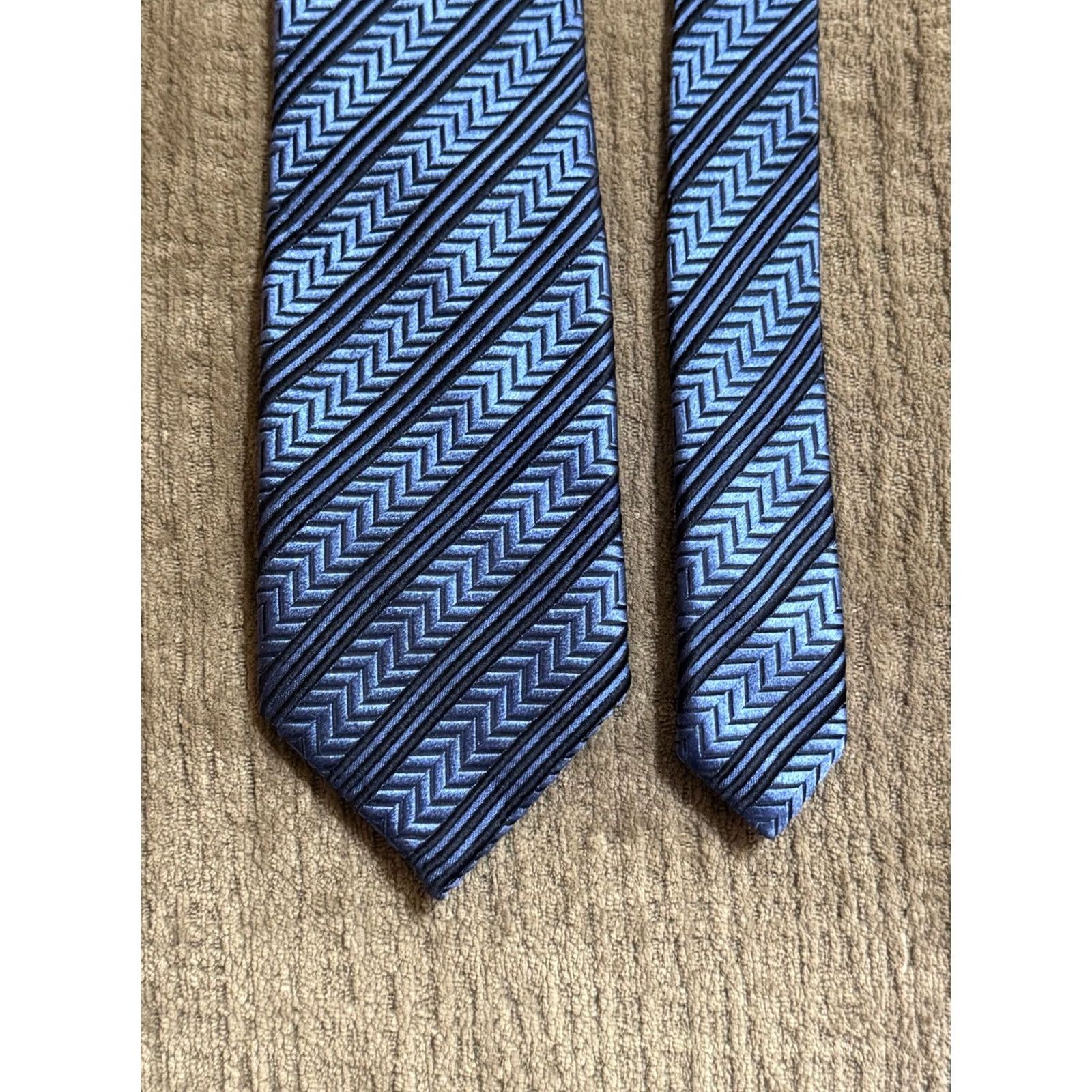 Canali Canali Necktie Mens Silk Multicolor Roal Blue Pattern MINT Tie Size ONE SIZE - 3 Thumbnail