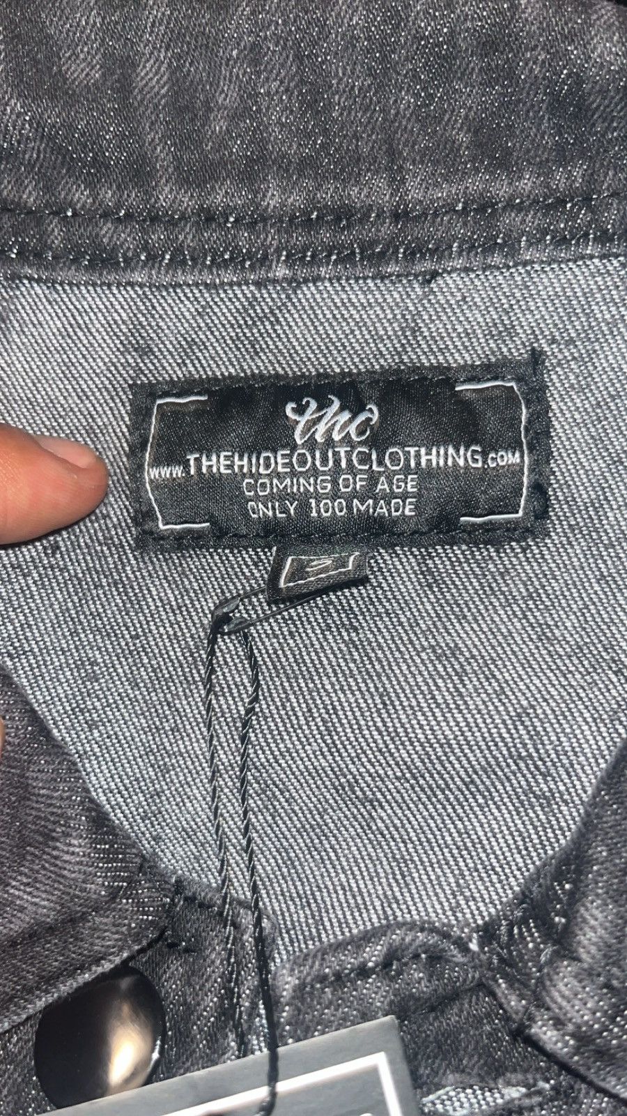 Designer THE HIDEOUT CLOTHING JEAN JACKET Size S / US 4 / IT 40 - 4 Thumbnail